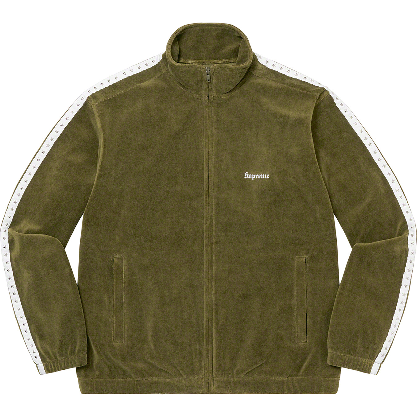 Studded Velour Track Jacket