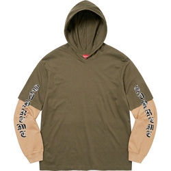Layered Hooded L/S Top