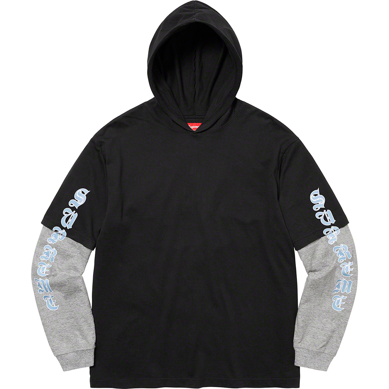Layered Hooded L/S Top