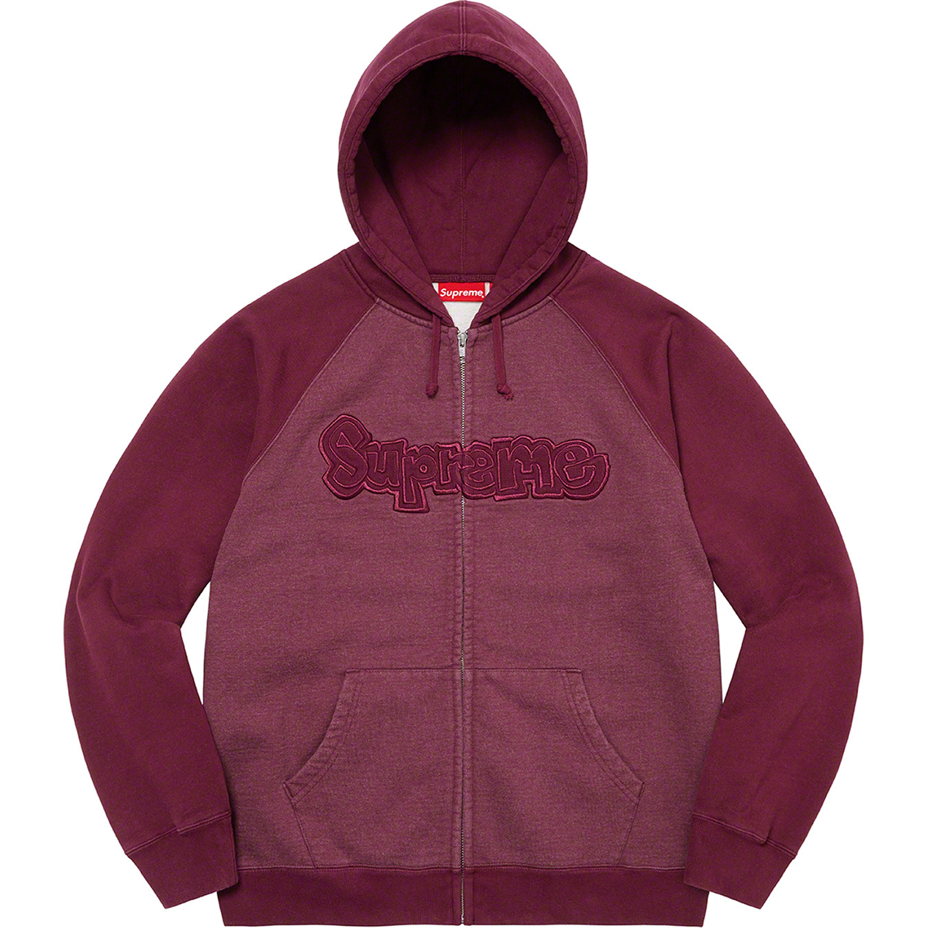 Gonz Appliqué Zip Up Hooded Sweatshirt