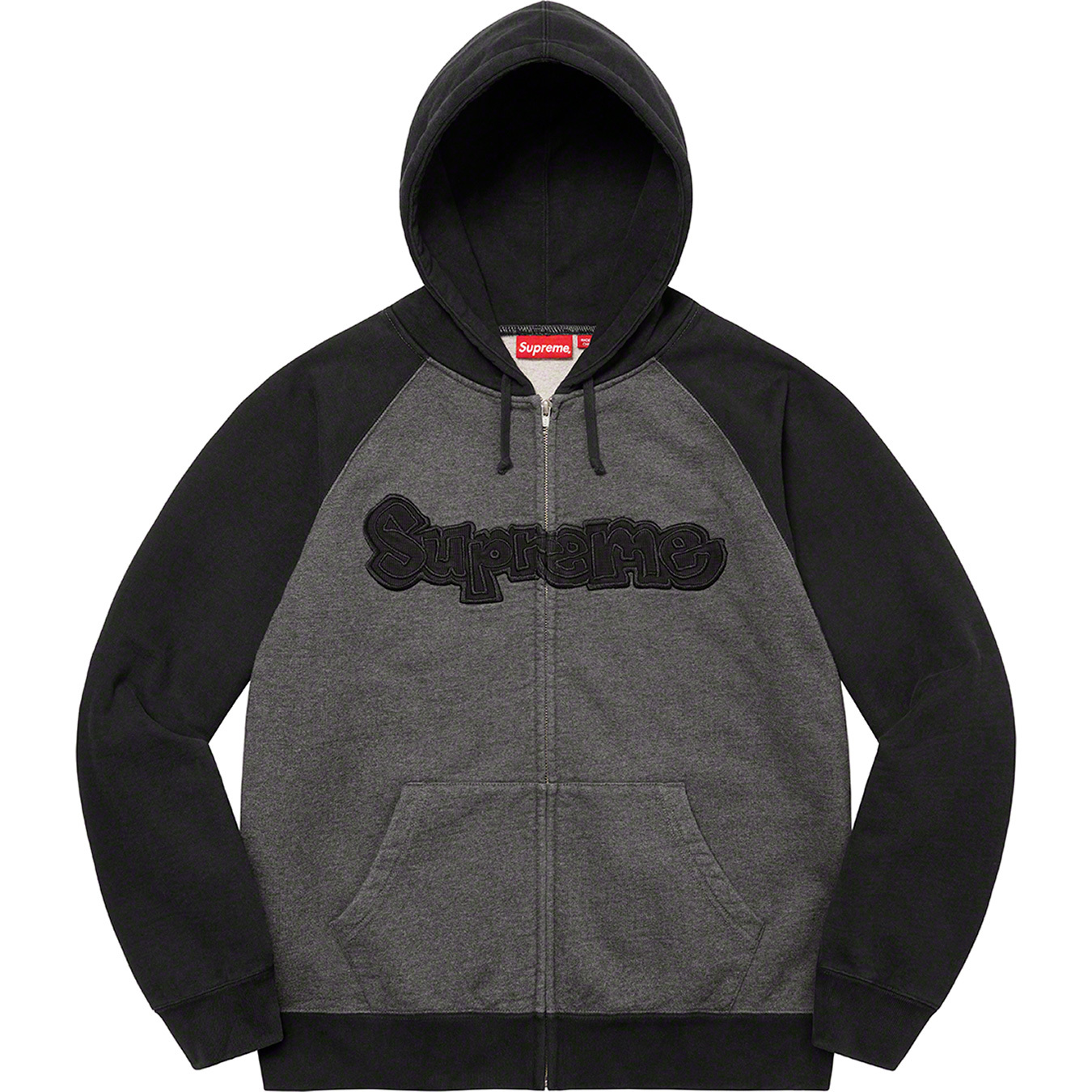 Gonz Appliqué Zip Up Hooded Sweatshirt