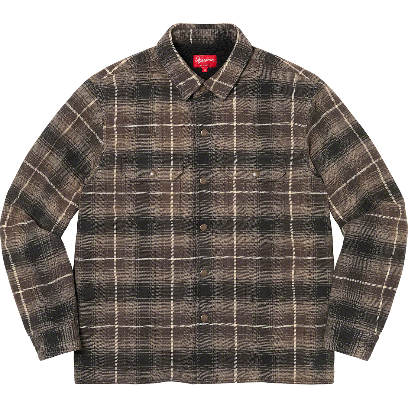 Shearling Lined Flannel Shirt