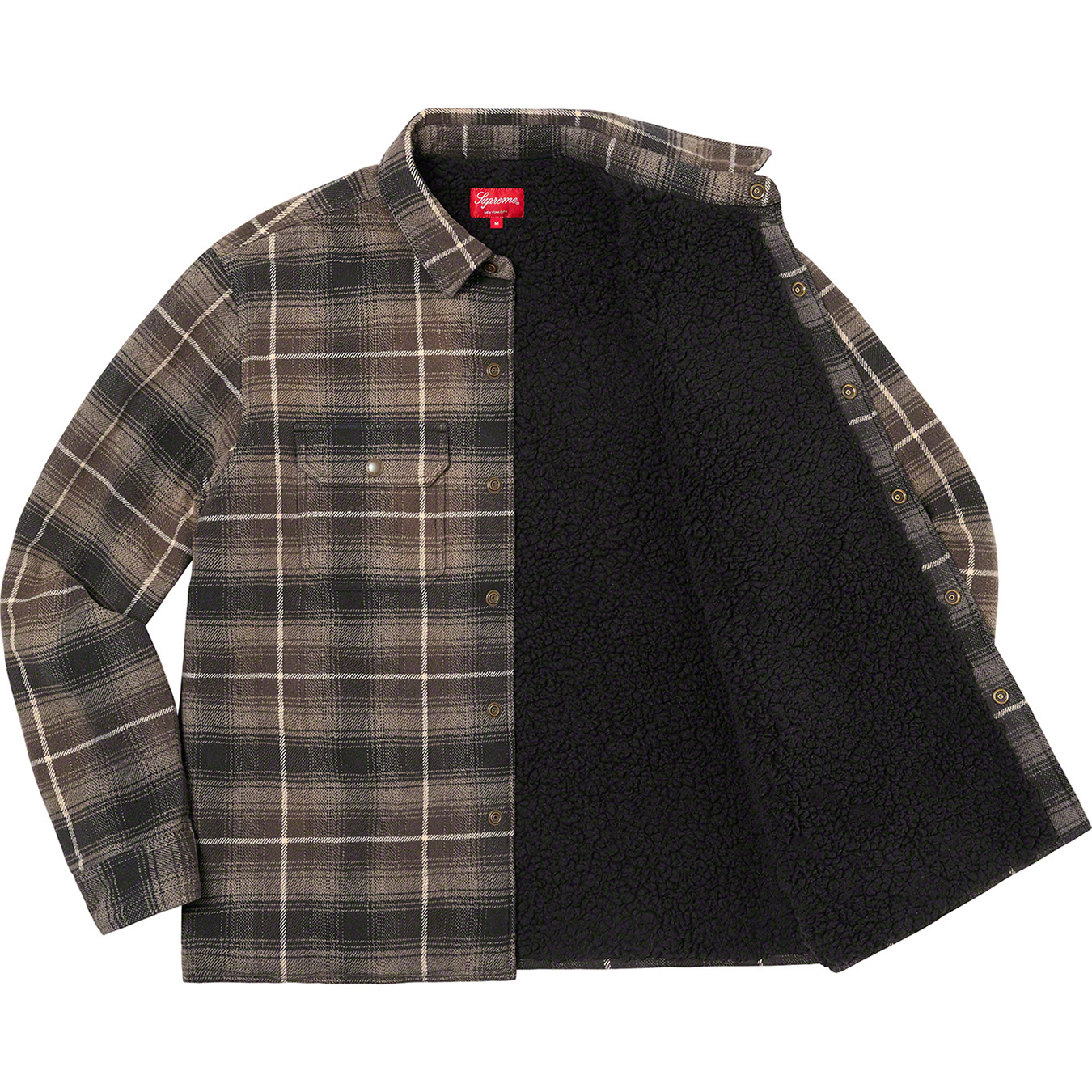 Shearling Lined Flannel Shirt