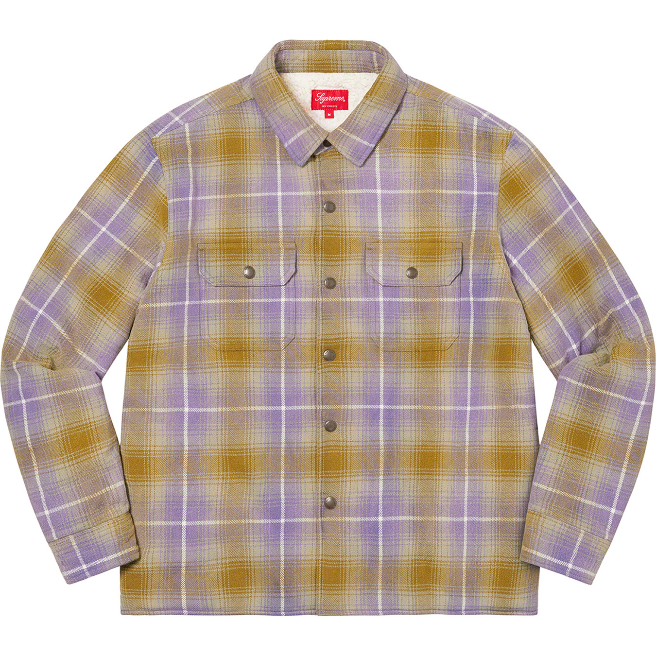 Shearling Lined Flannel Shirt