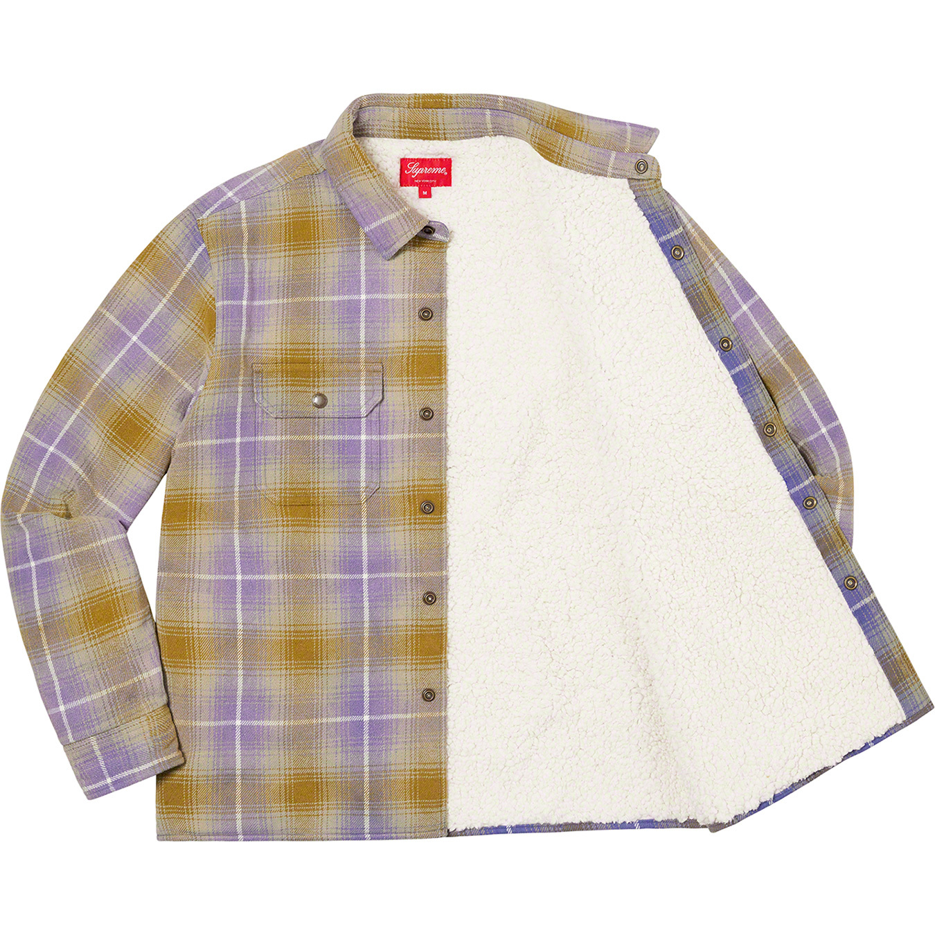 Shearling Lined Flannel Shirt