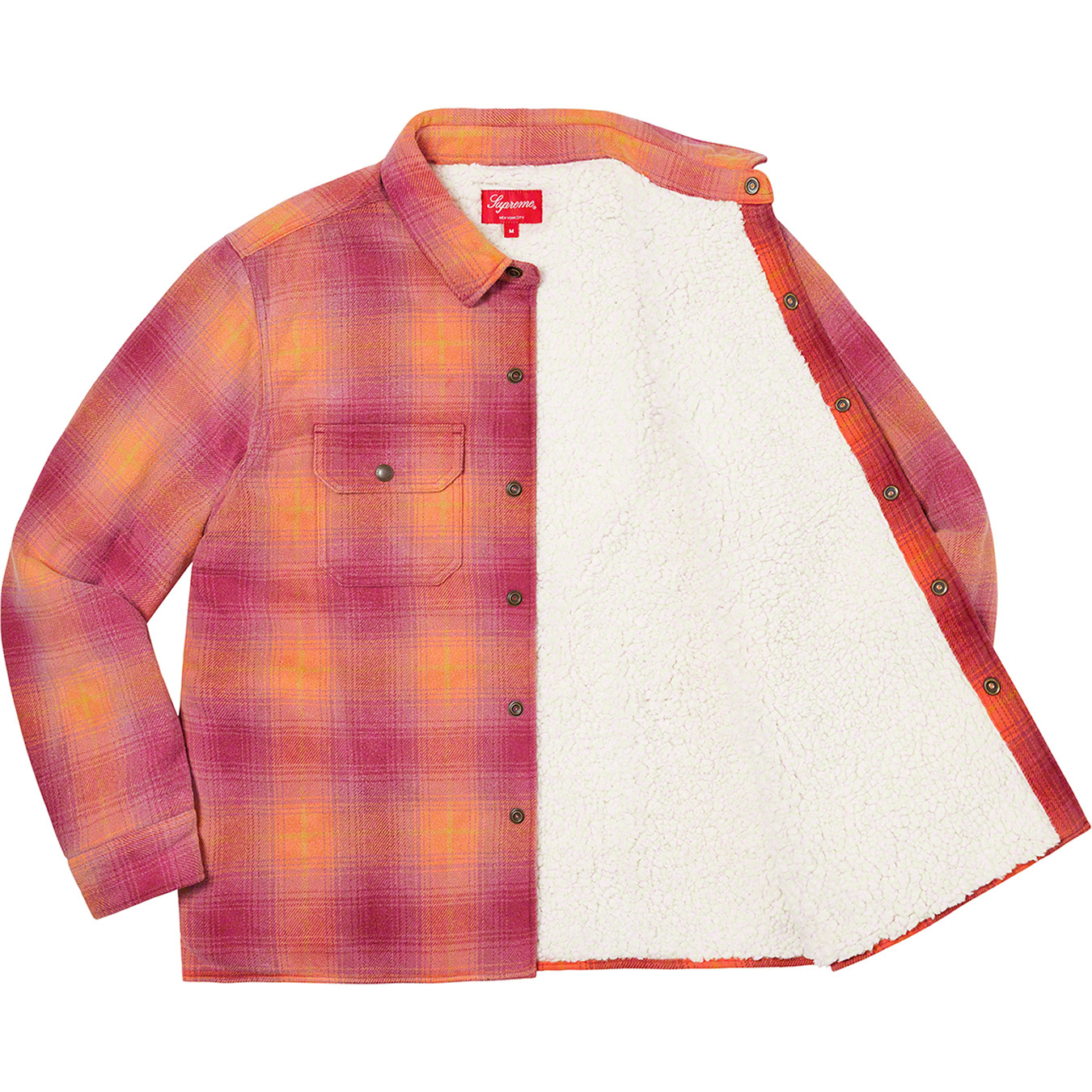 Shearling Lined Flannel Shirt