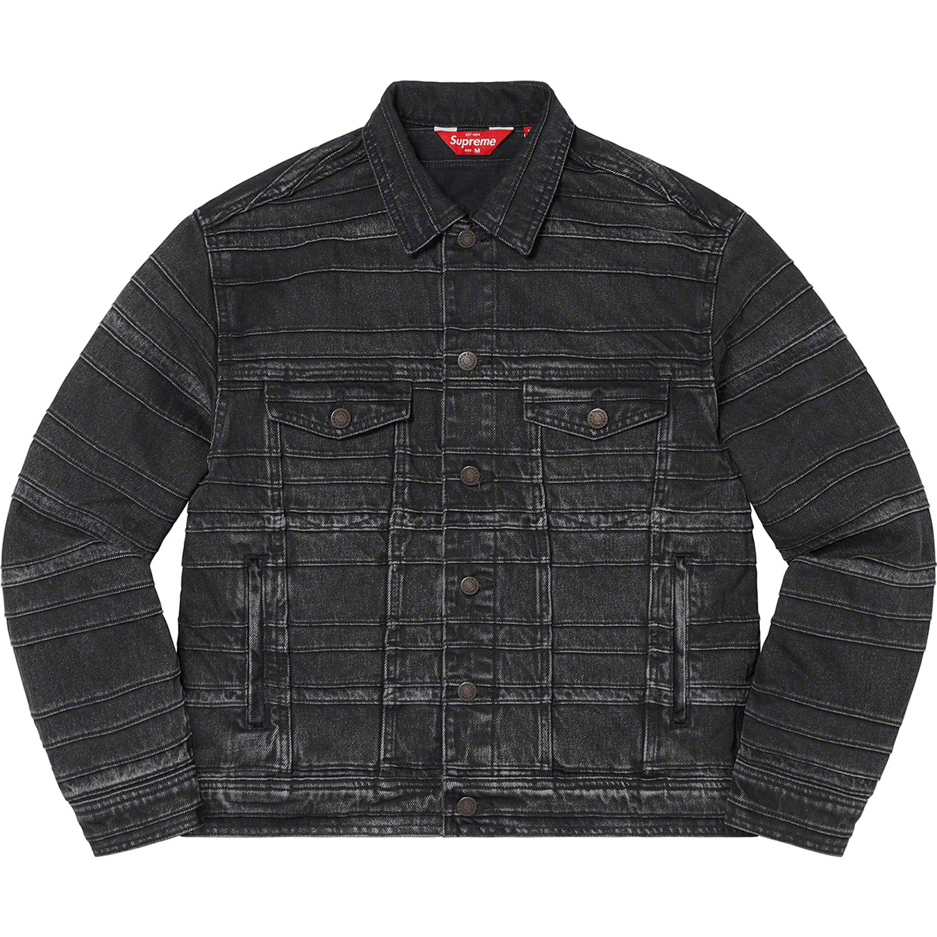 Layered Denim Trucker Jacket