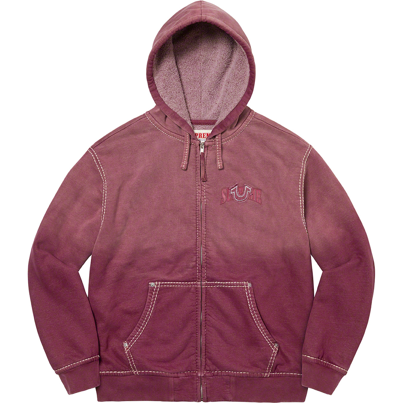 Supreme®/True Religion® Zip Up Hooded Sweatshirt