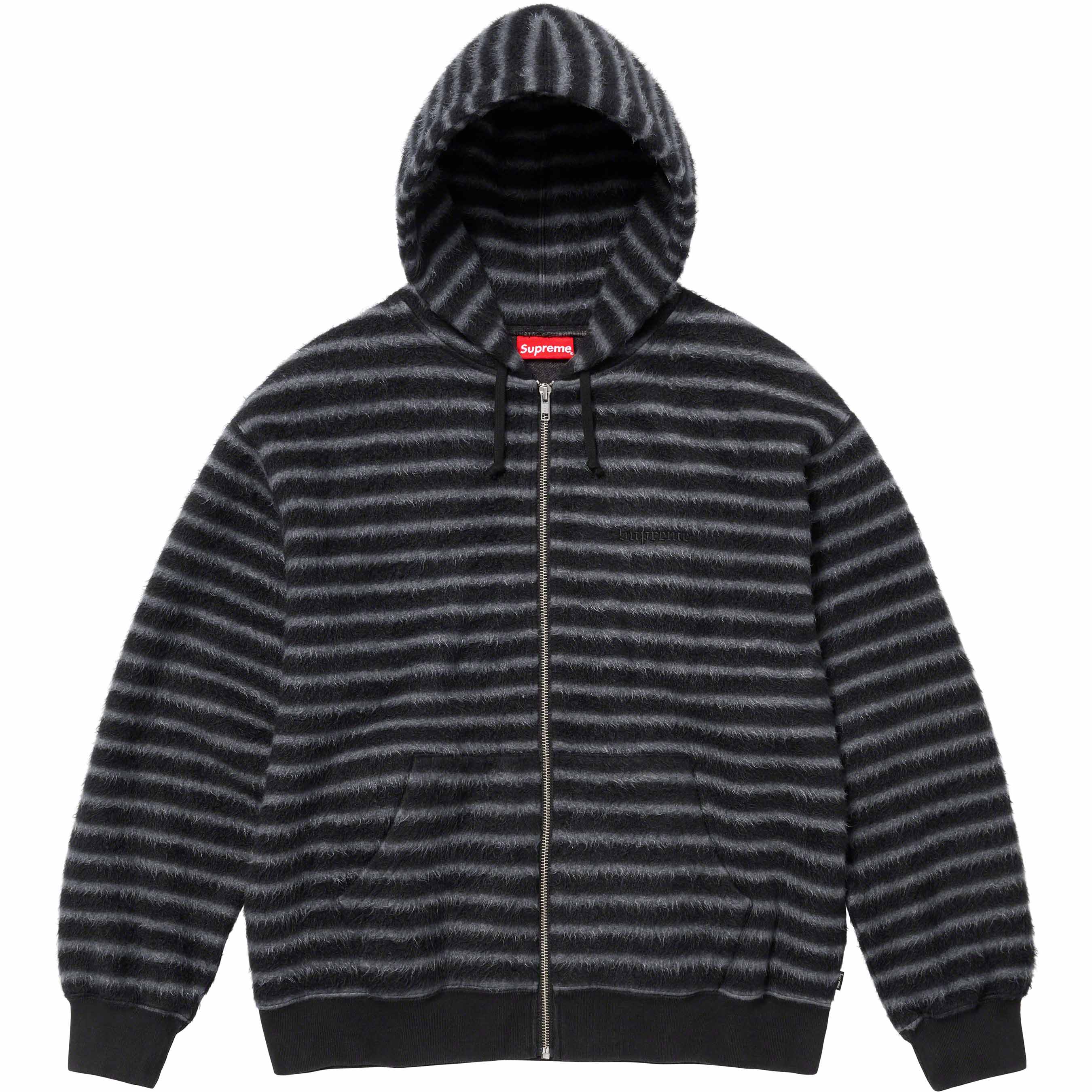 Brushed Zip Up Hooded Sweatshirt
