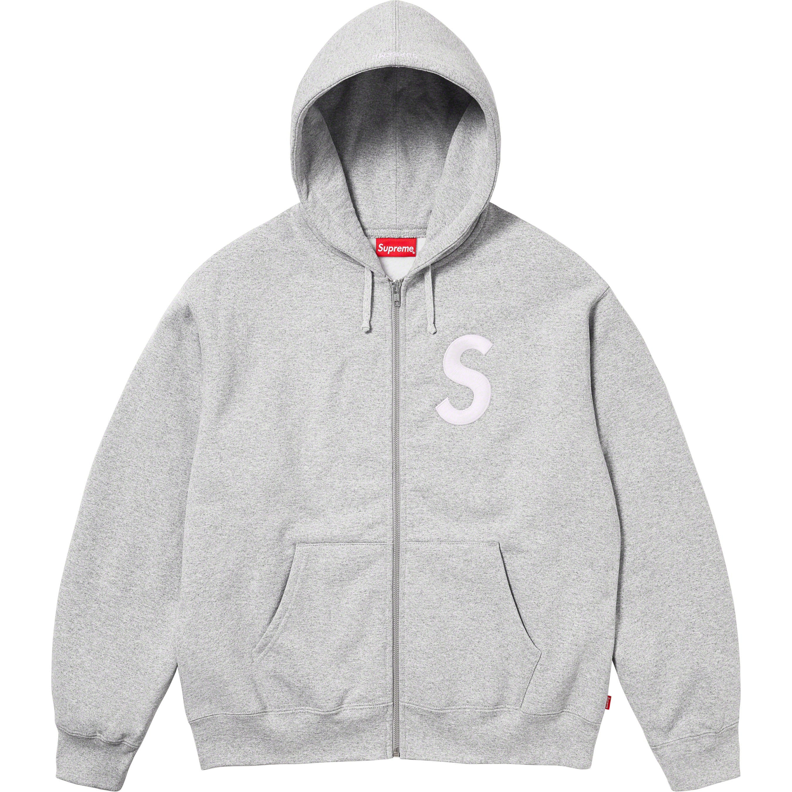 S Logo Zip Up Hooded Sweatshirt