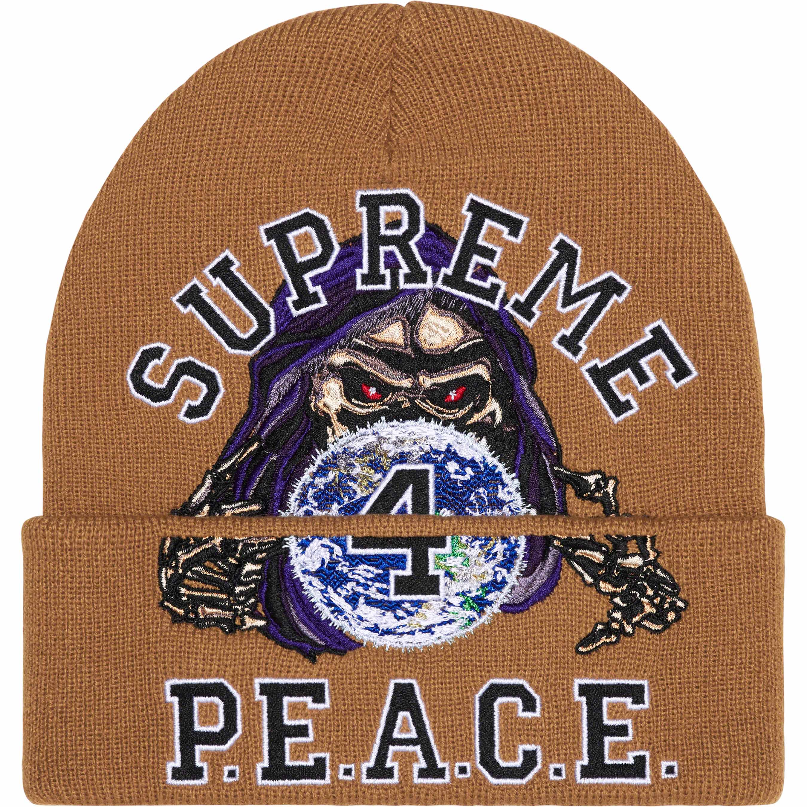 Peace Embroidered Beanie