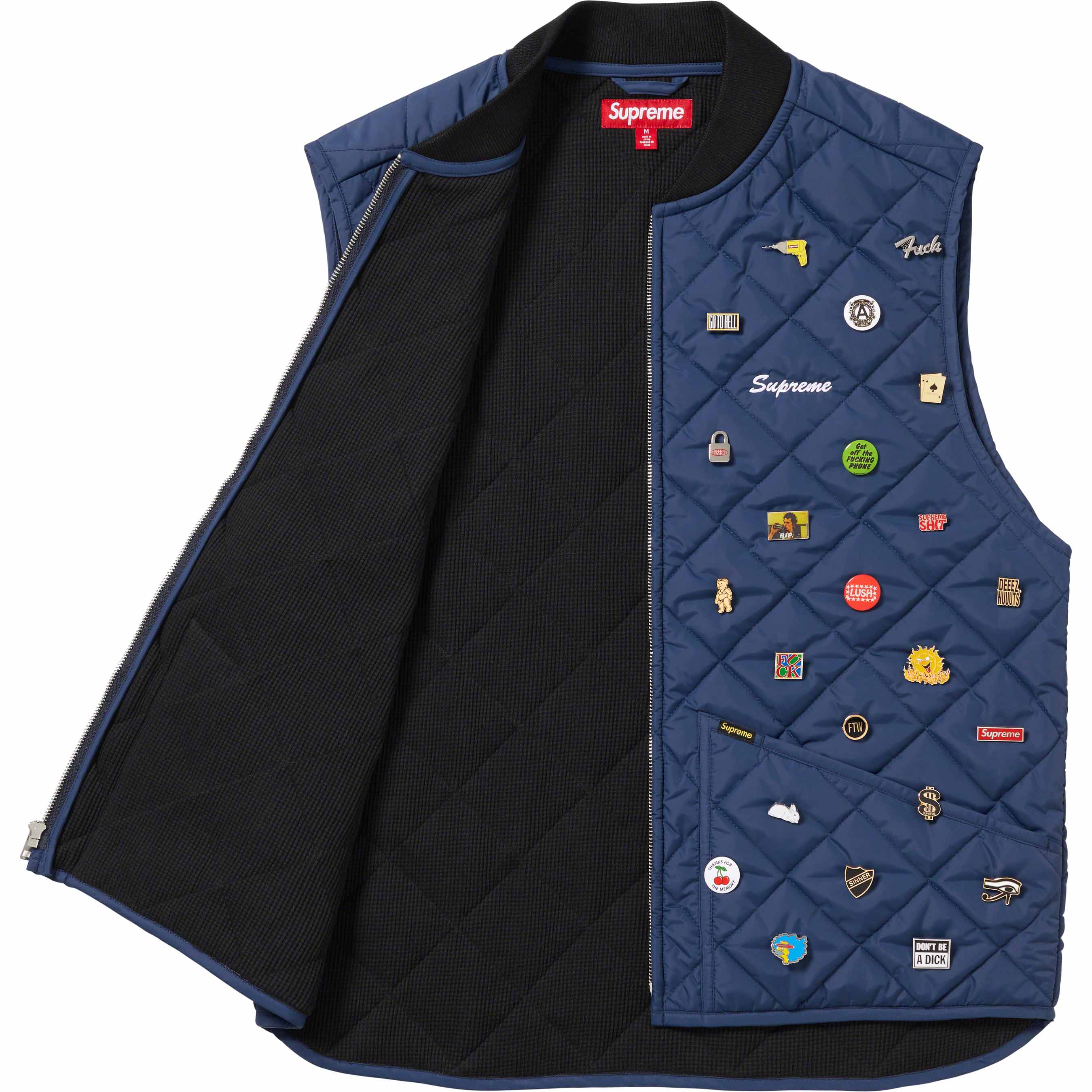 Pins Quilted Work Vest