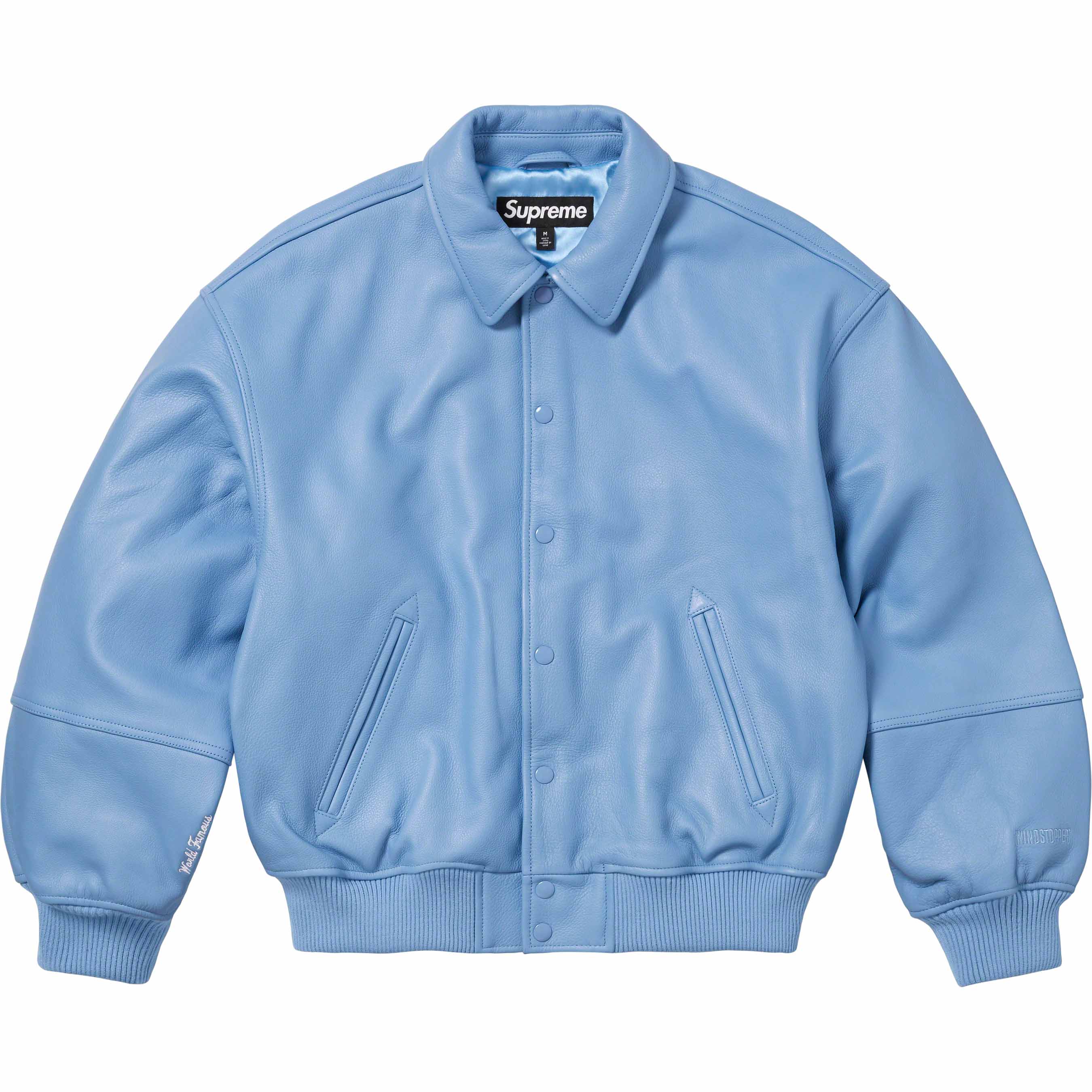 GORE-TEX Infinium WINDSTOPPER® Leather Varsity Jacket