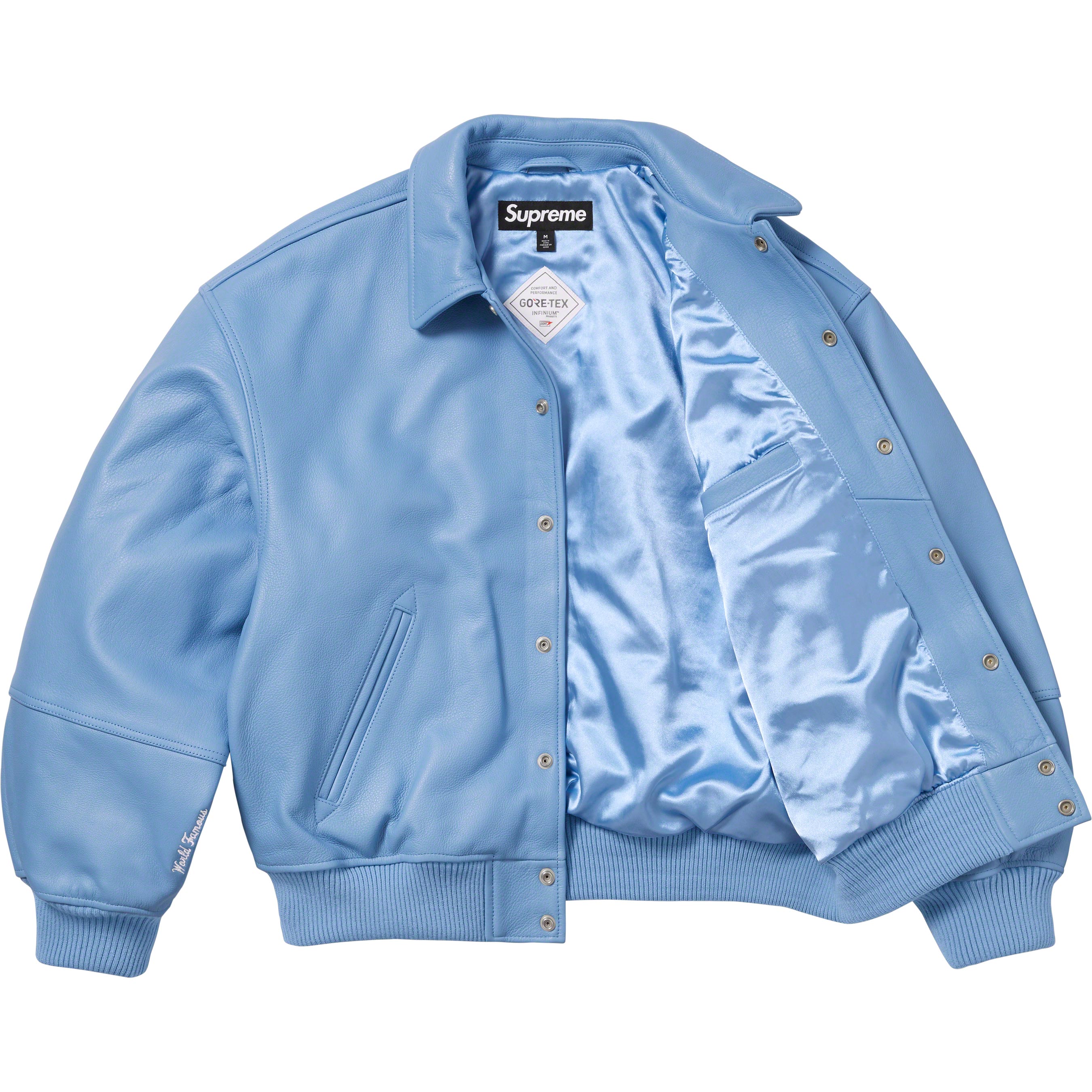 GORE-TEX Infinium WINDSTOPPER® Leather Varsity Jacket