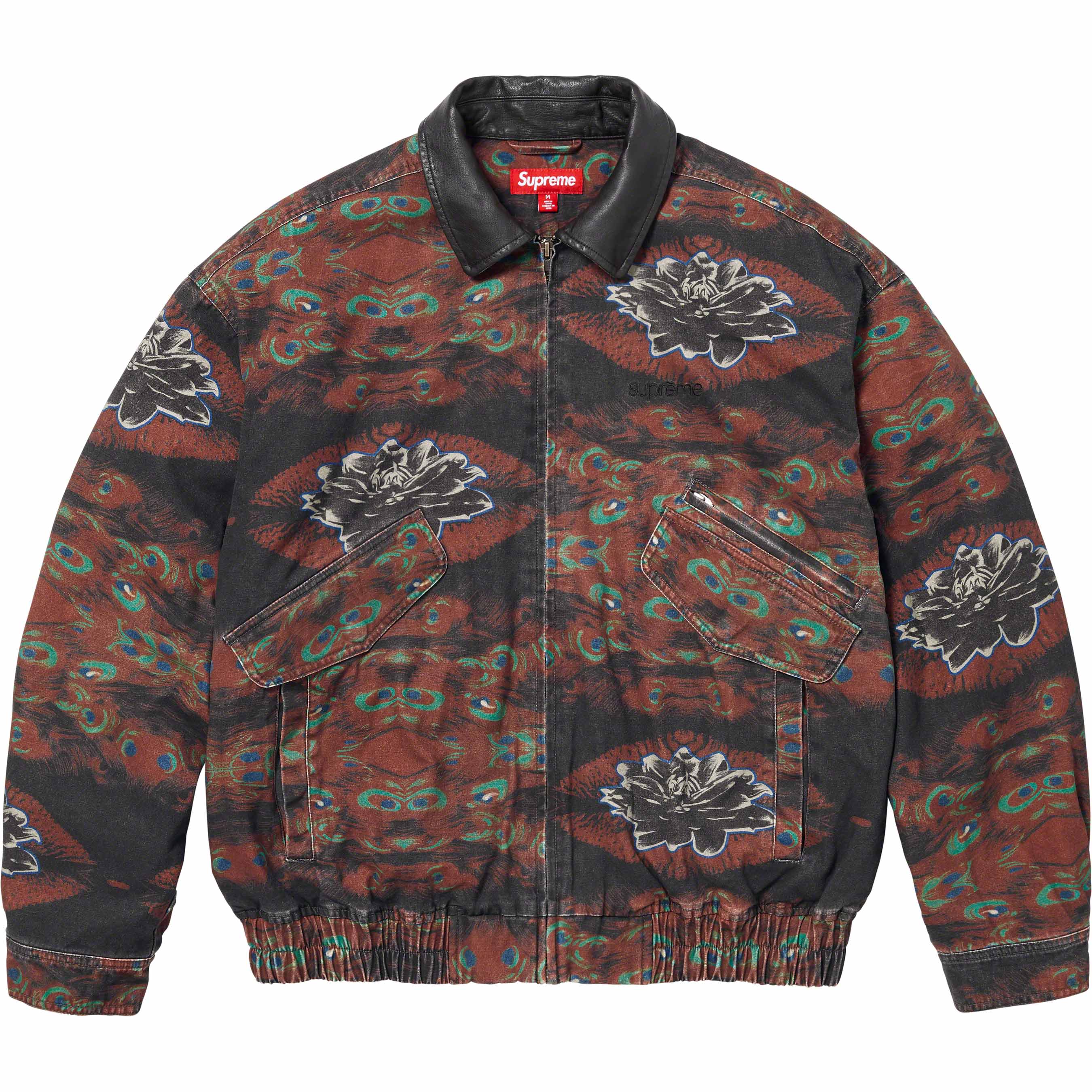 Leather Collar Utility Jacket
