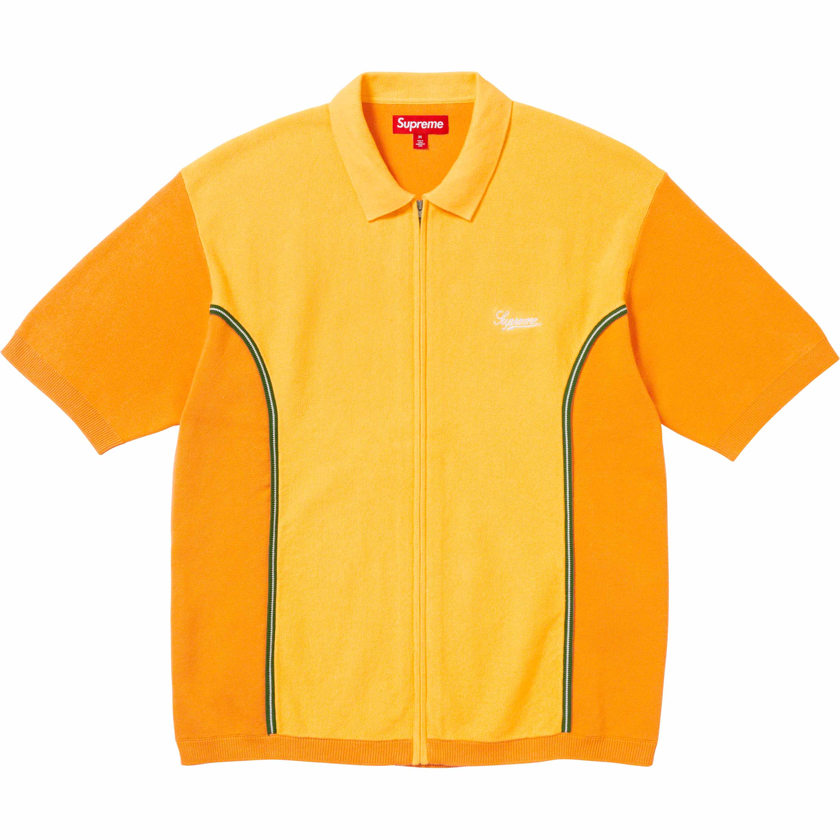 Piping Zip Up Polo
