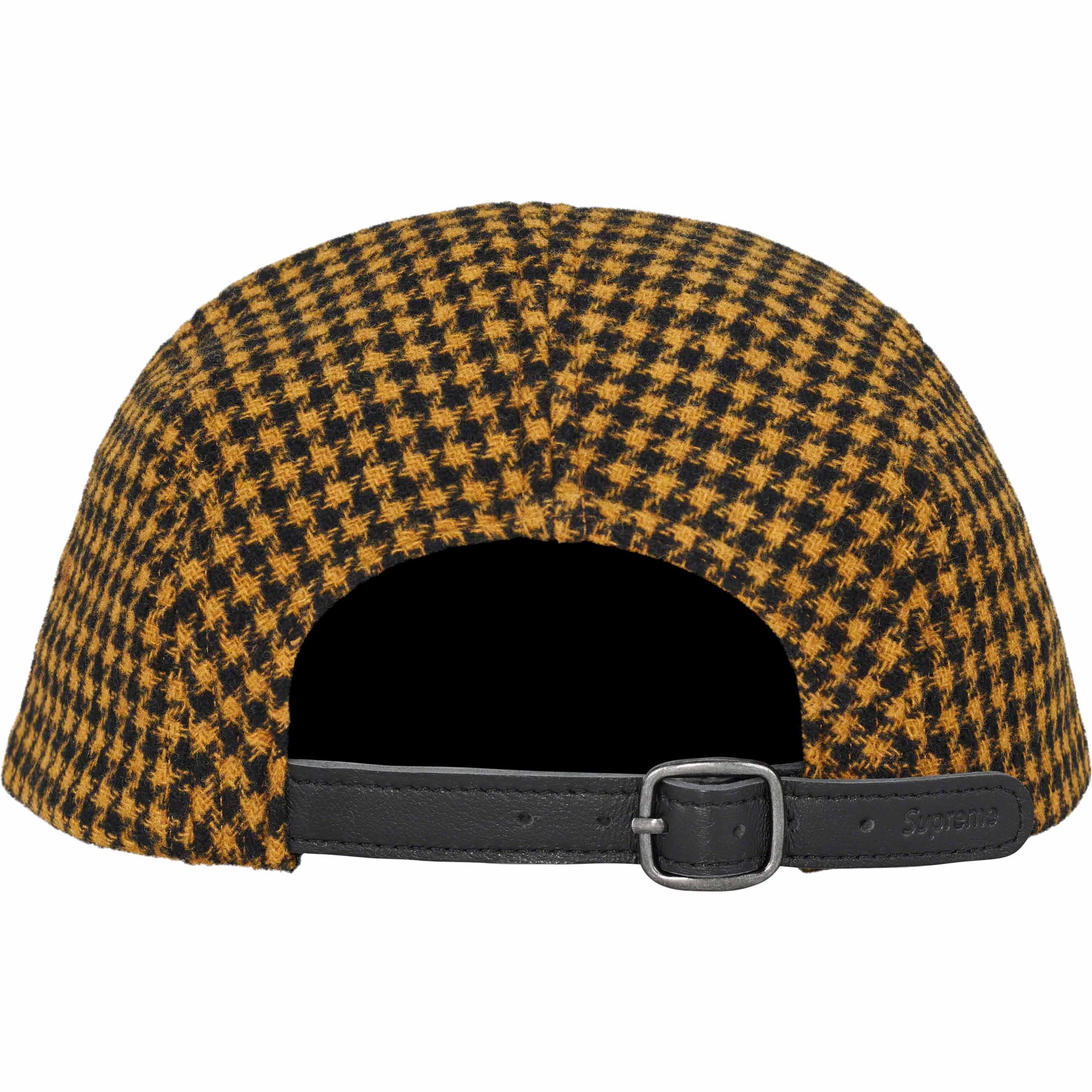 Houndstooth Wool Camp Cap