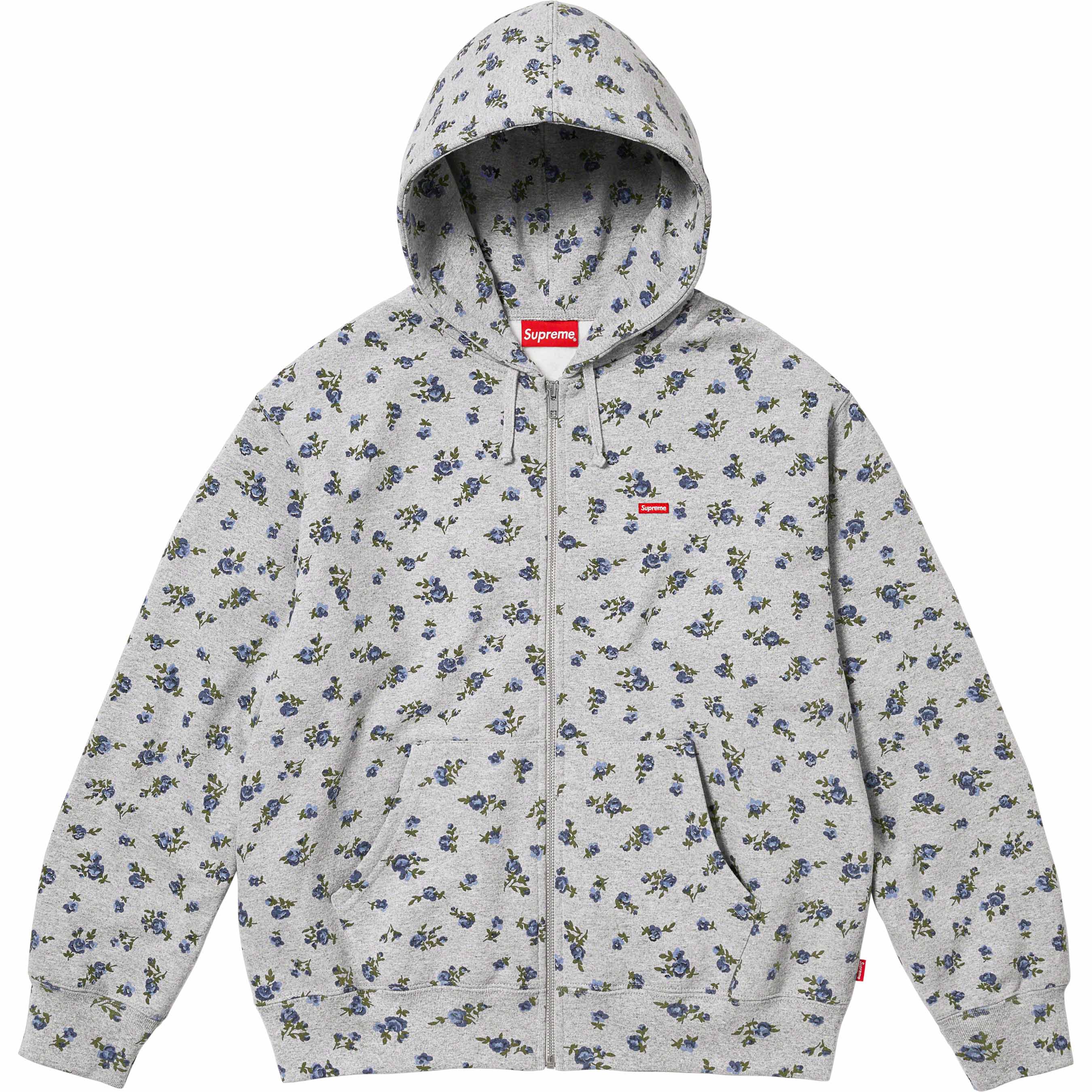 Small Box Zip Up Hooded Sweatshirt