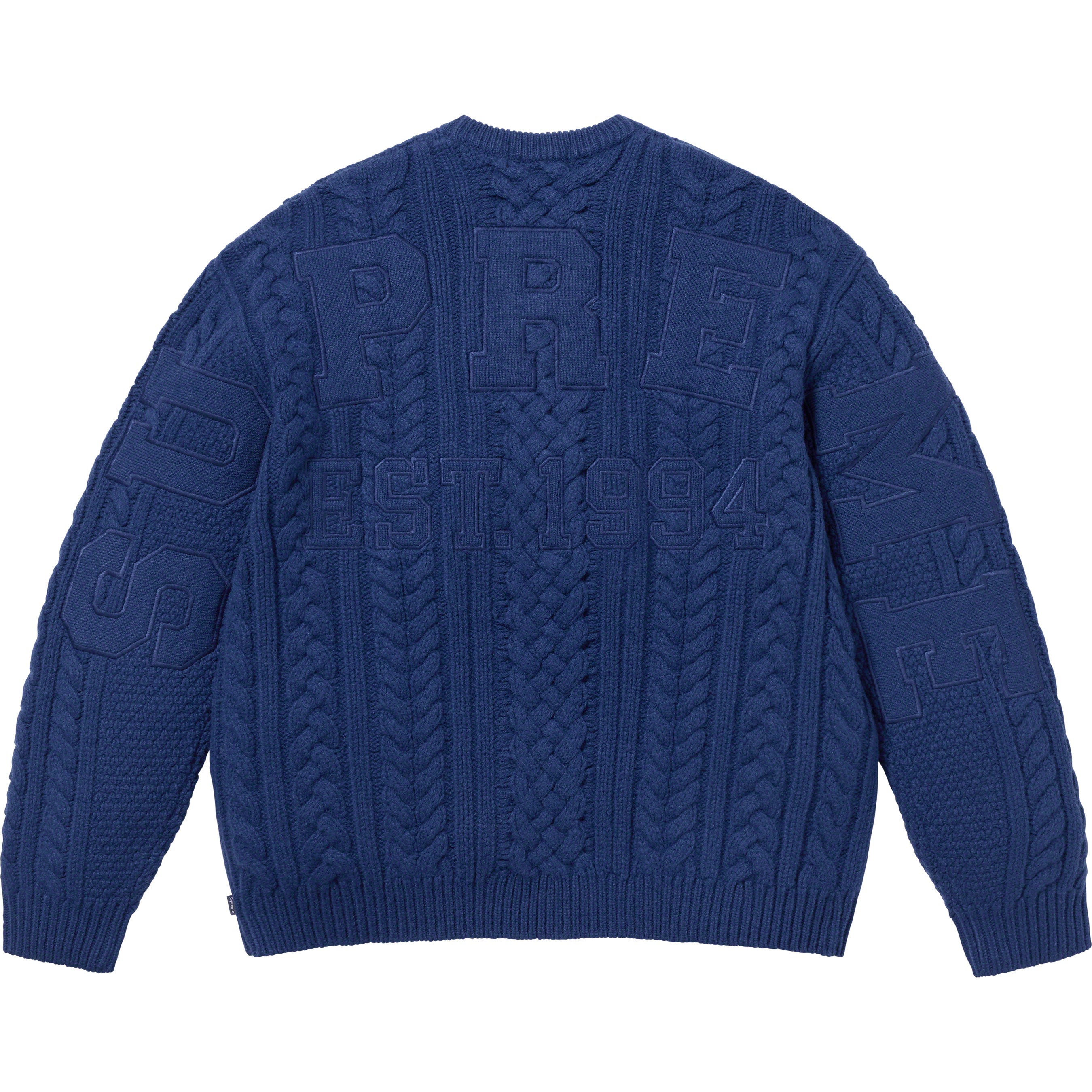 Appliqué Cable Knit Sweater