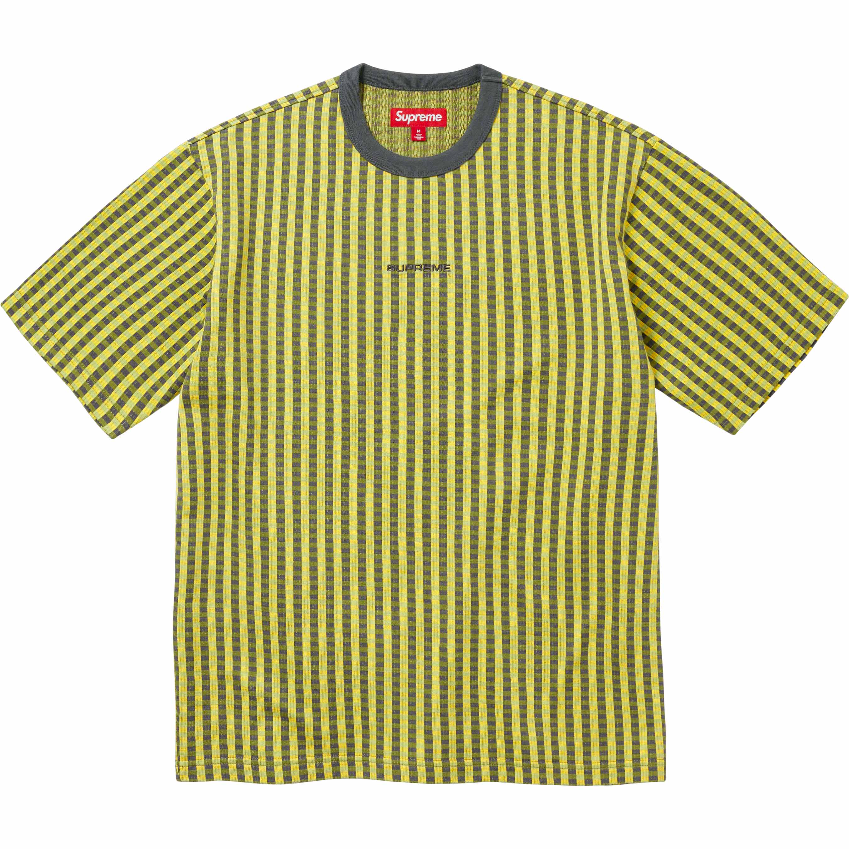 Grid Jacquard S/S Top