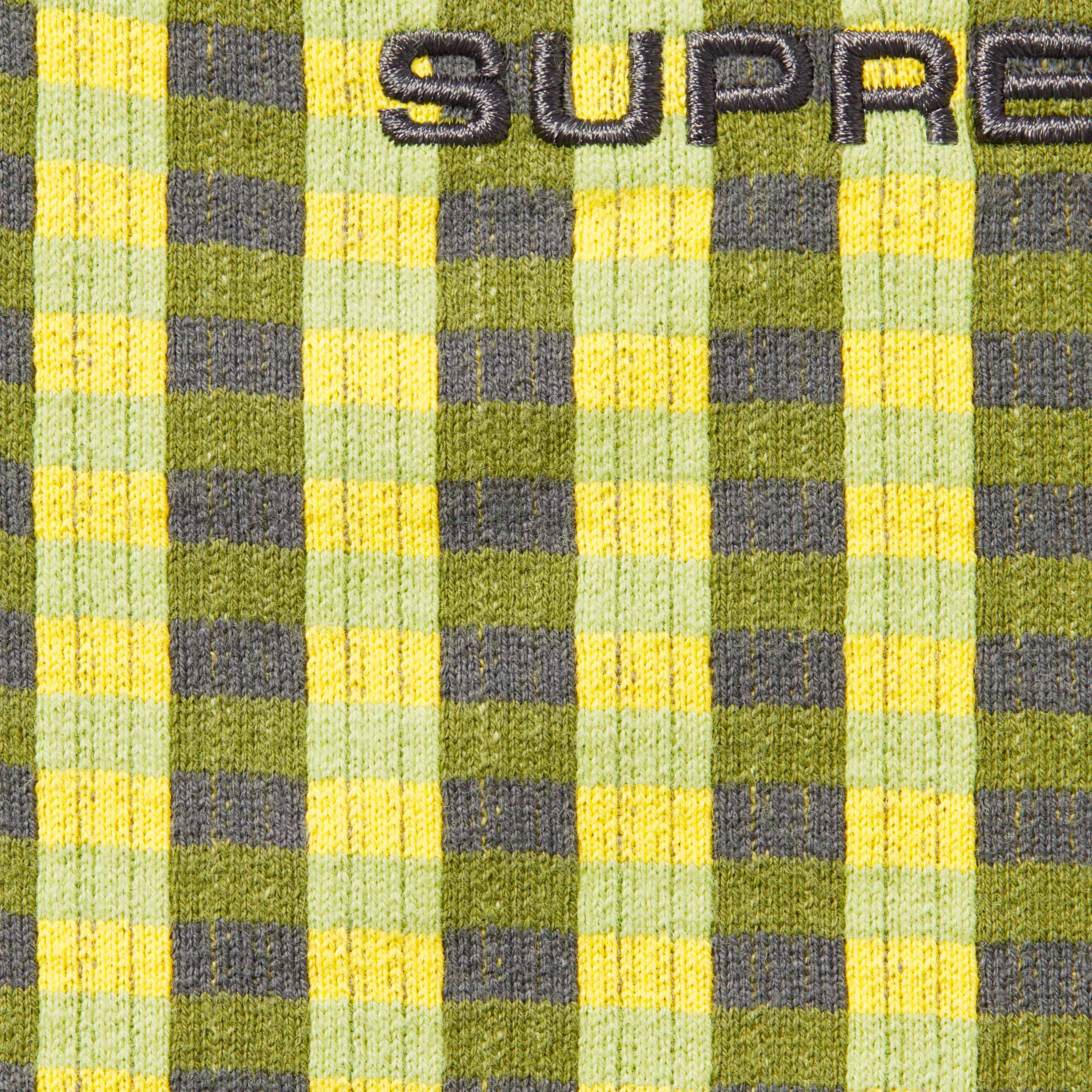 Grid Jacquard S/S Top