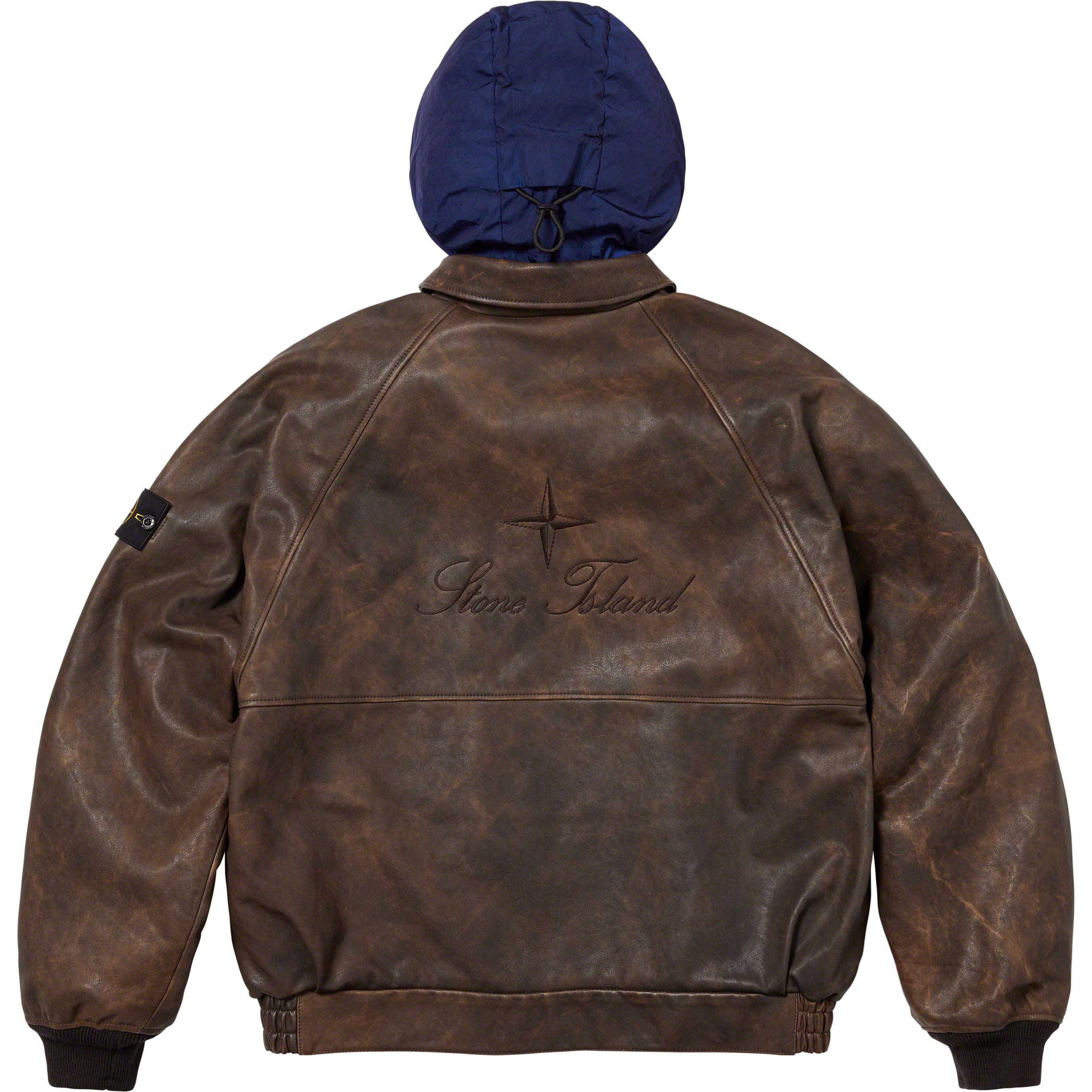 Supreme®/Stone Island® Leather Bomber Jacket