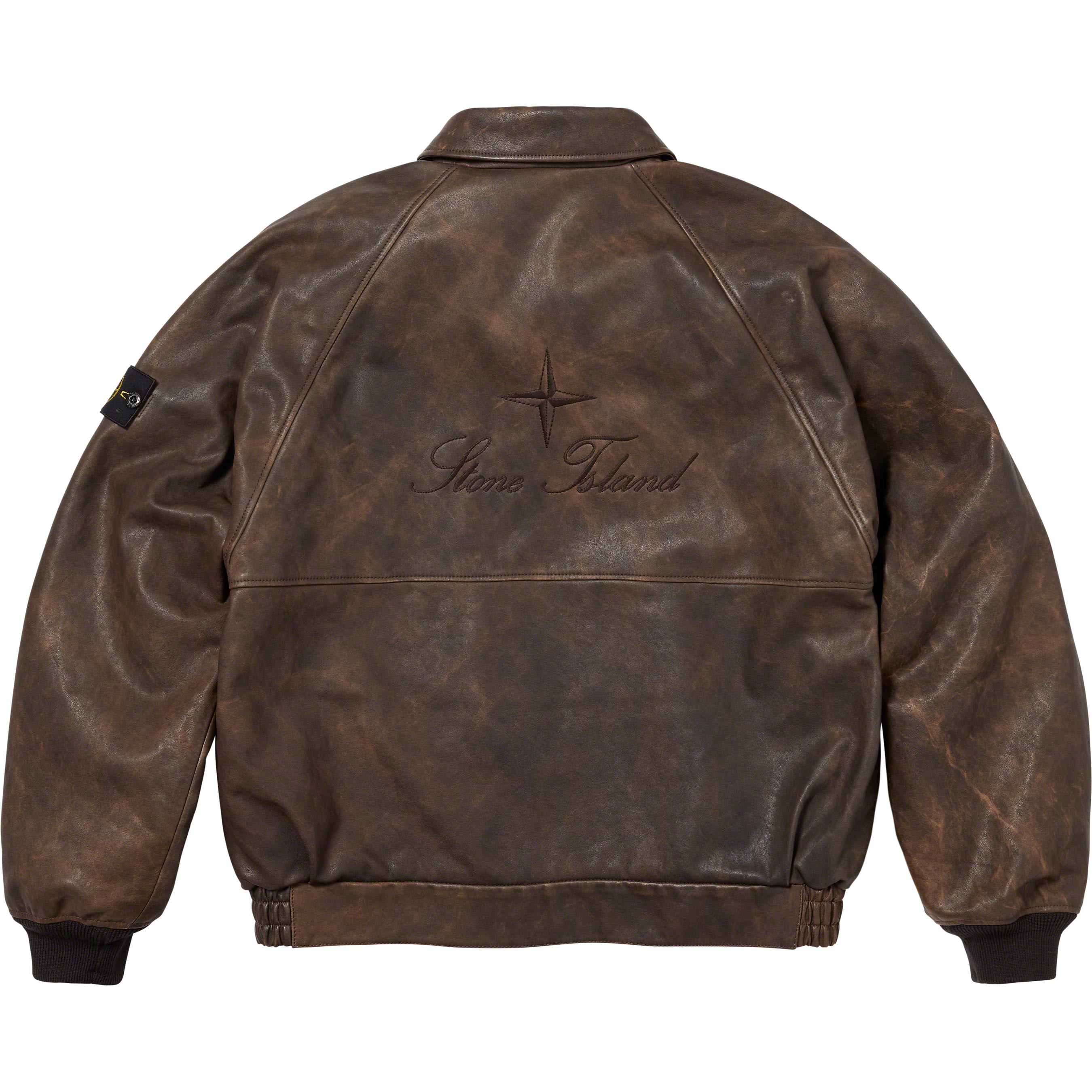 Supreme®/Stone Island® Leather Bomber Jacket