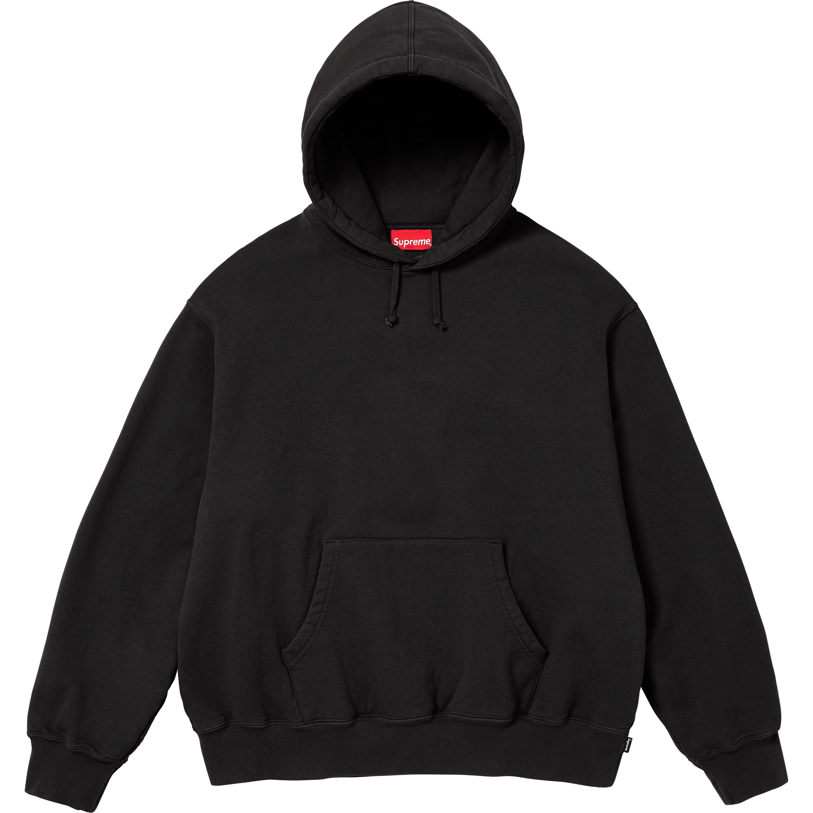Satin Appliqué Hooded Sweatshirt