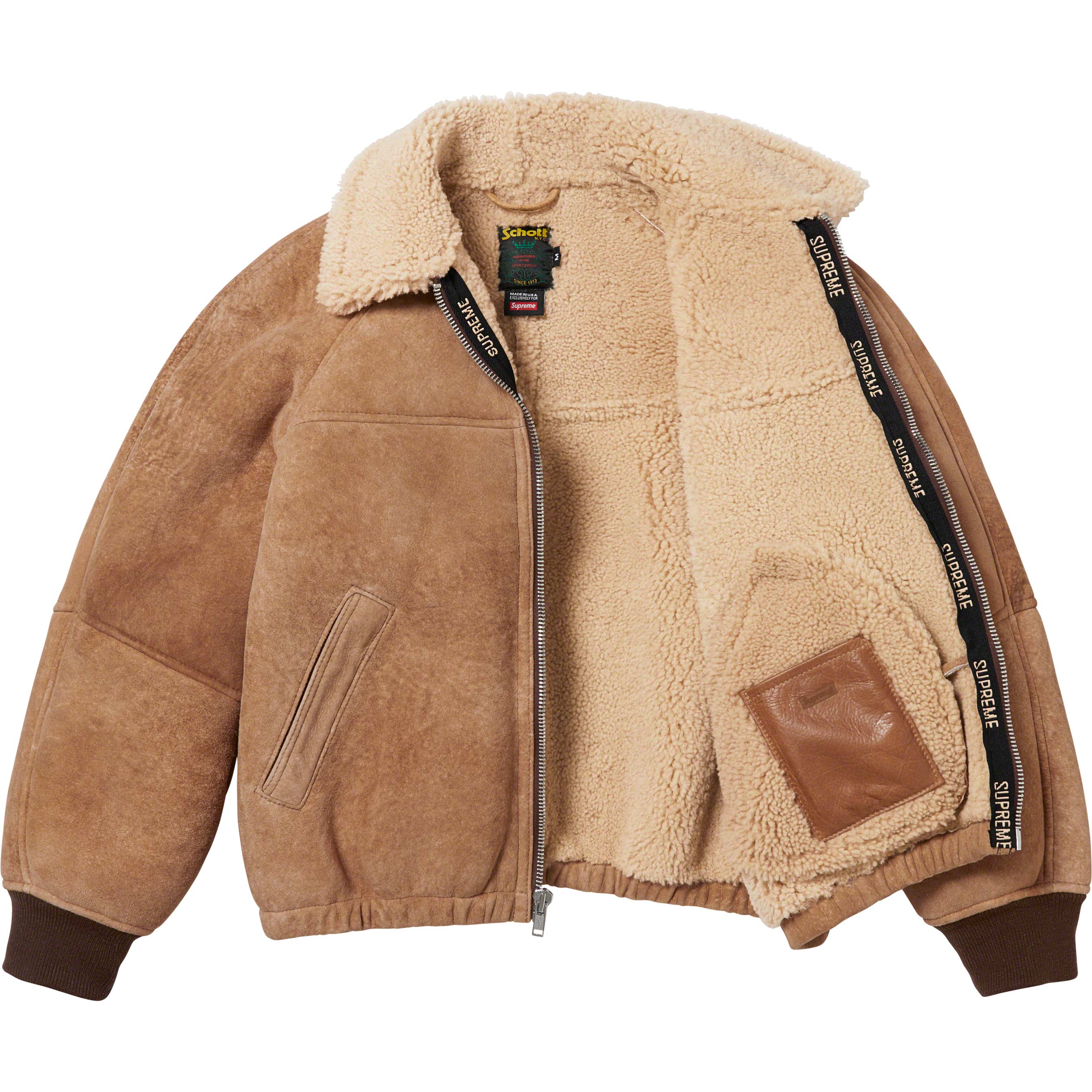Supreme®/Schott® Shearling Bomber Jacket