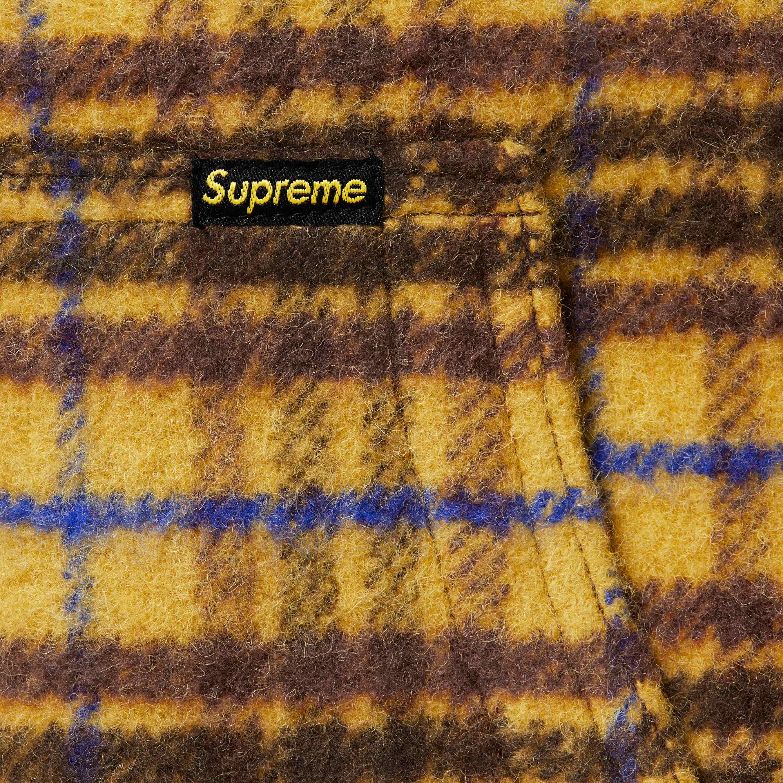 Plaid Wool Hooded Work Jacket