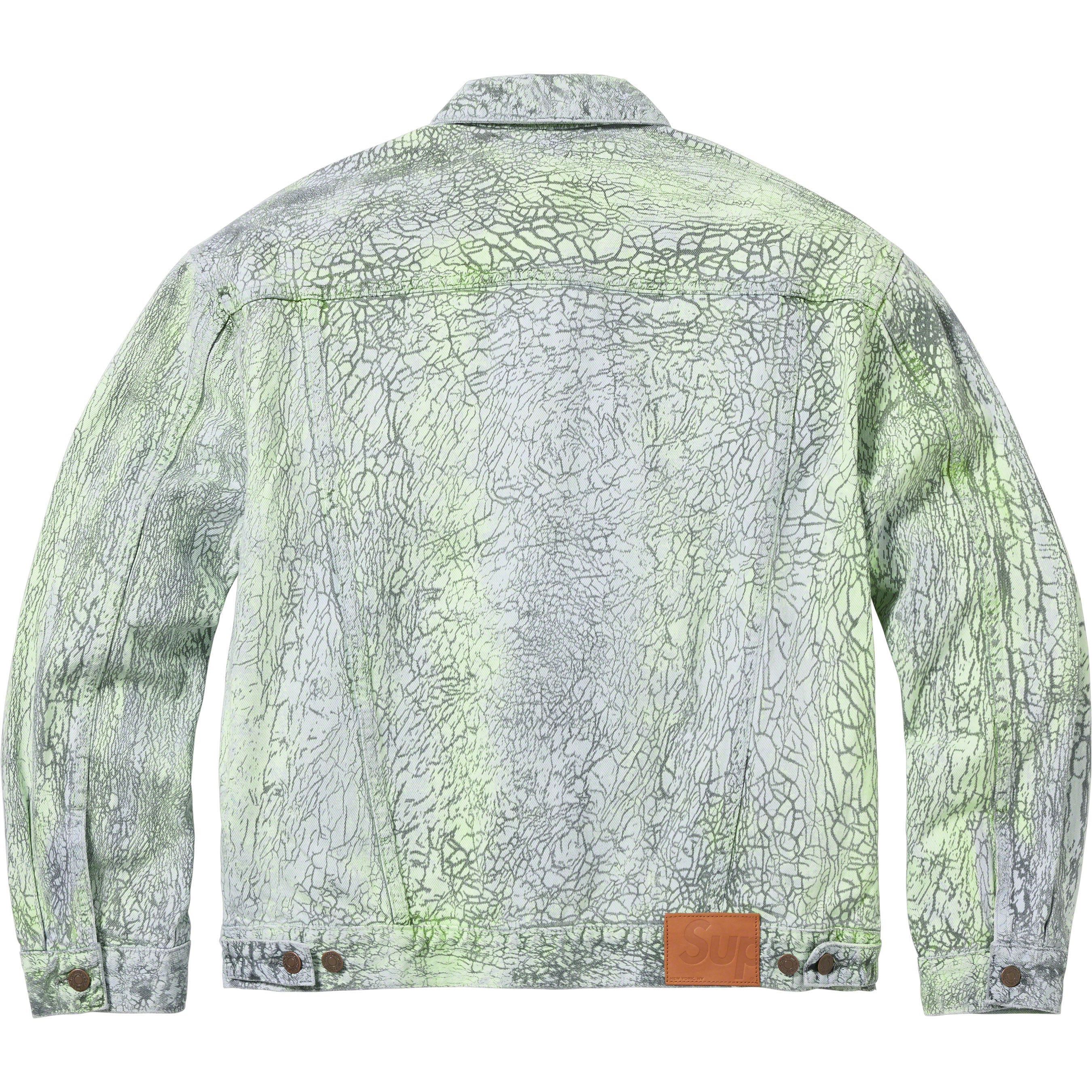 Crackle Denim Trucker Jacket
