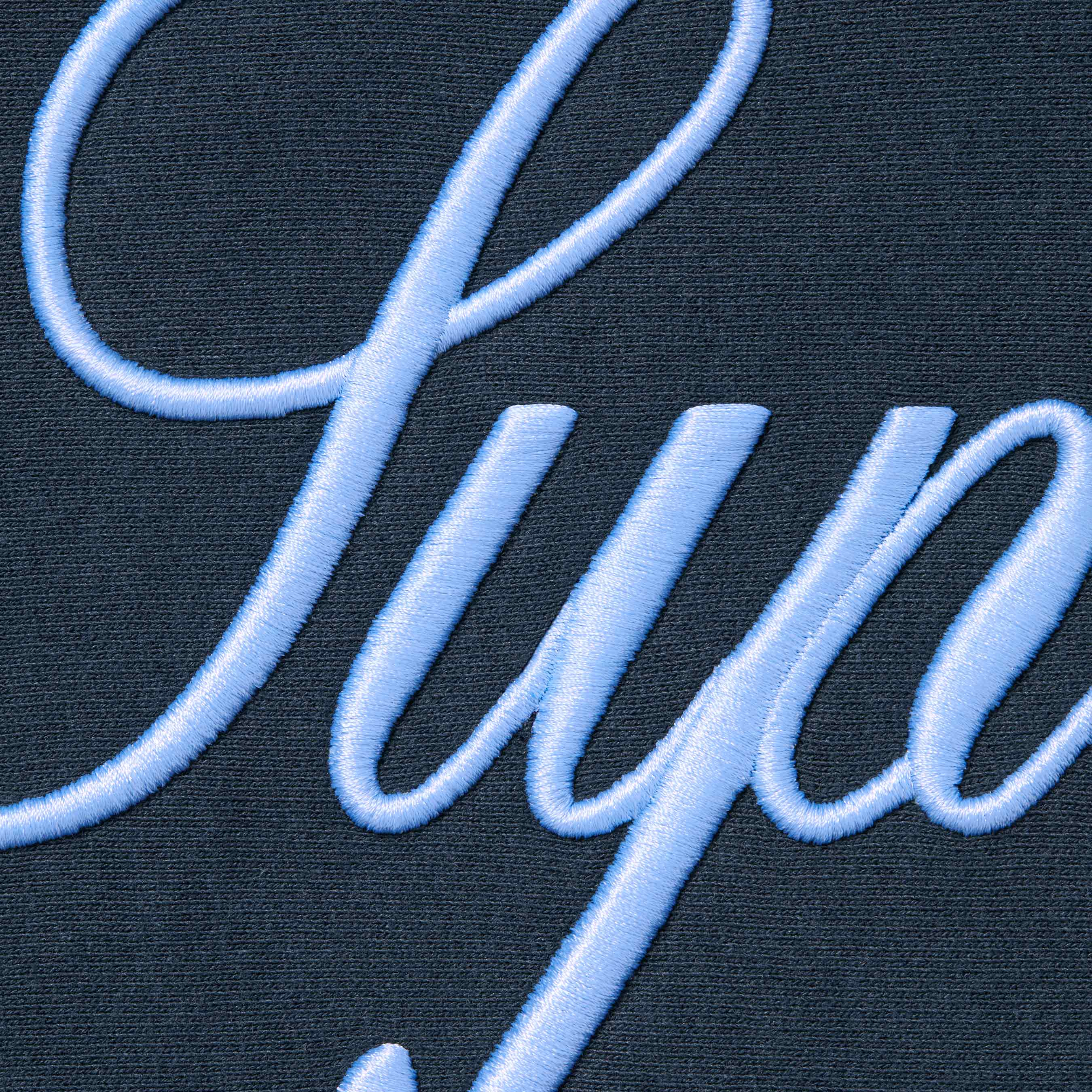 Raised Script Hooded Sweatshirt