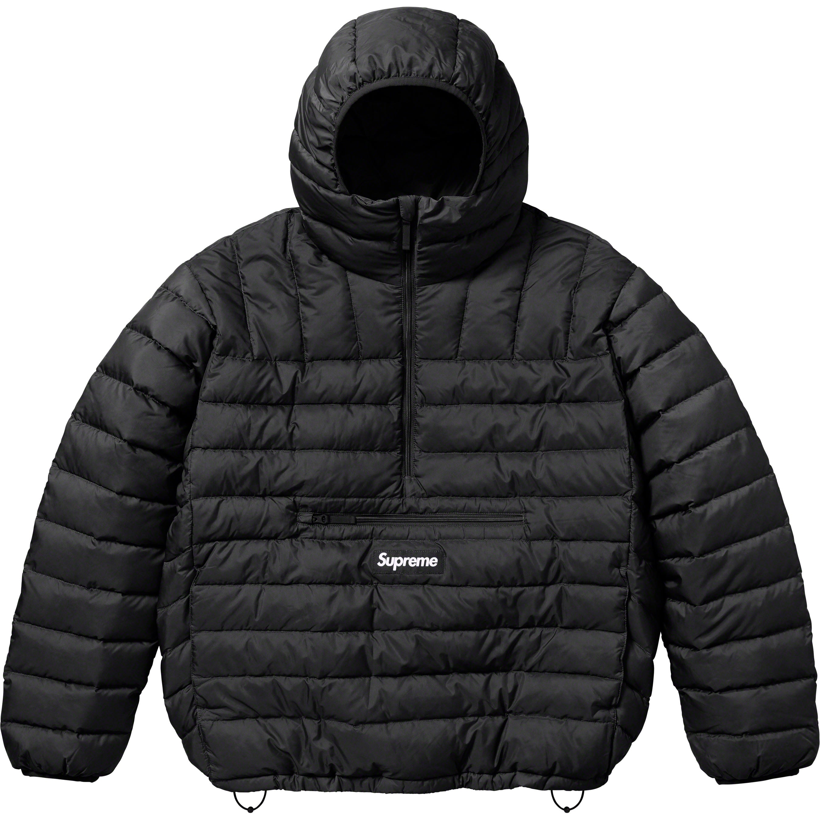 Micro Down Half Zip Hooded Pullover