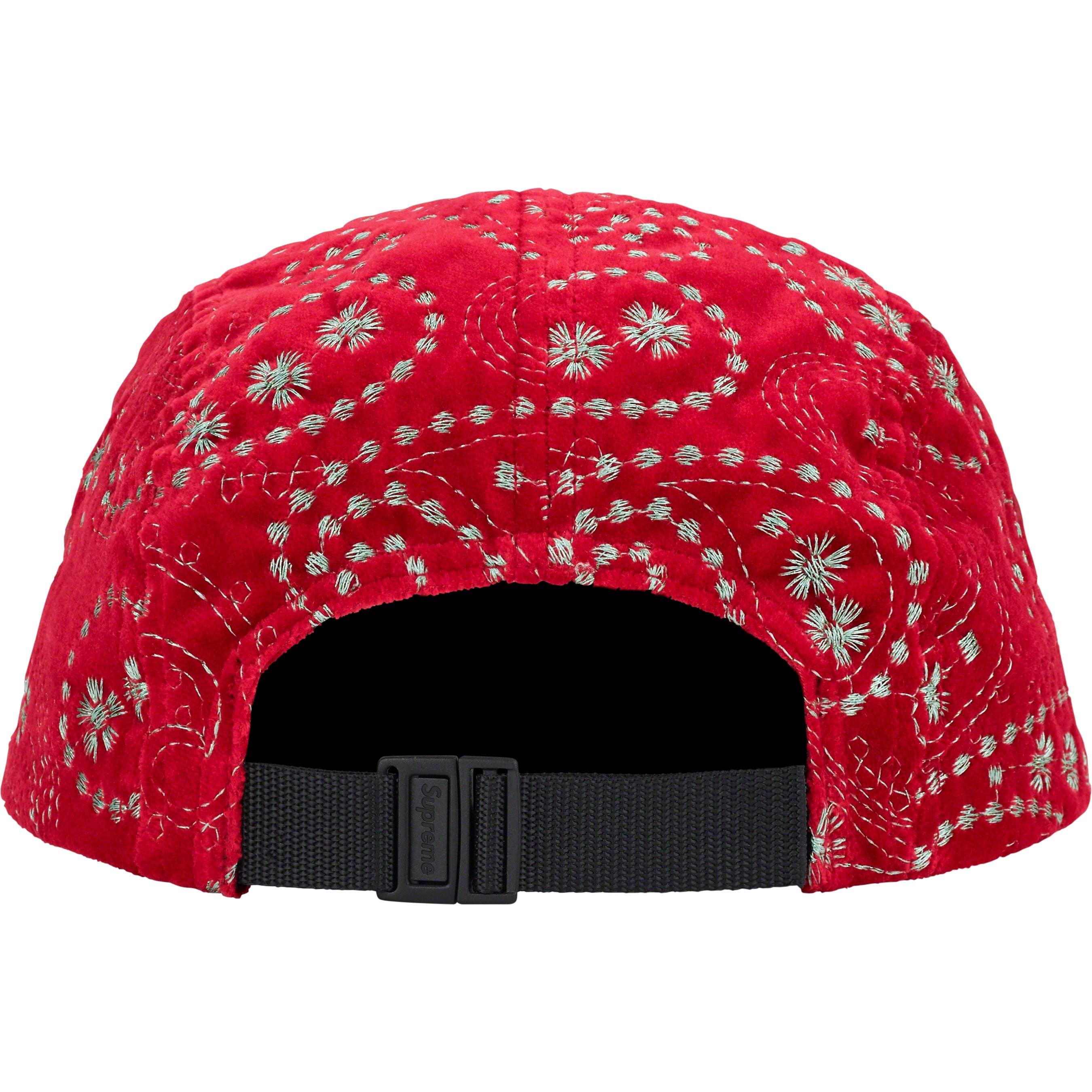 Velvet Paisley Camp Cap