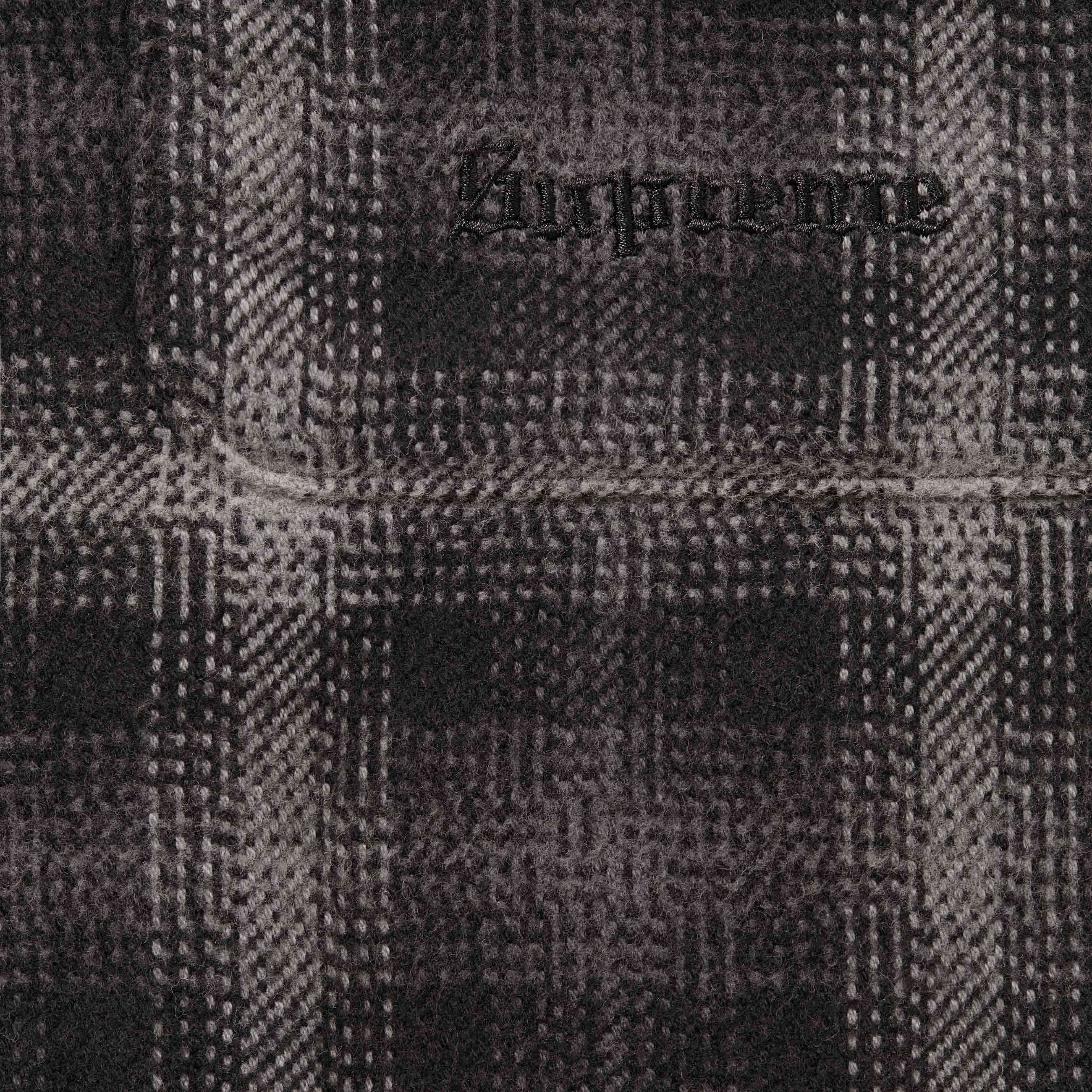 Houndstooth Plaid Flannel Shirt