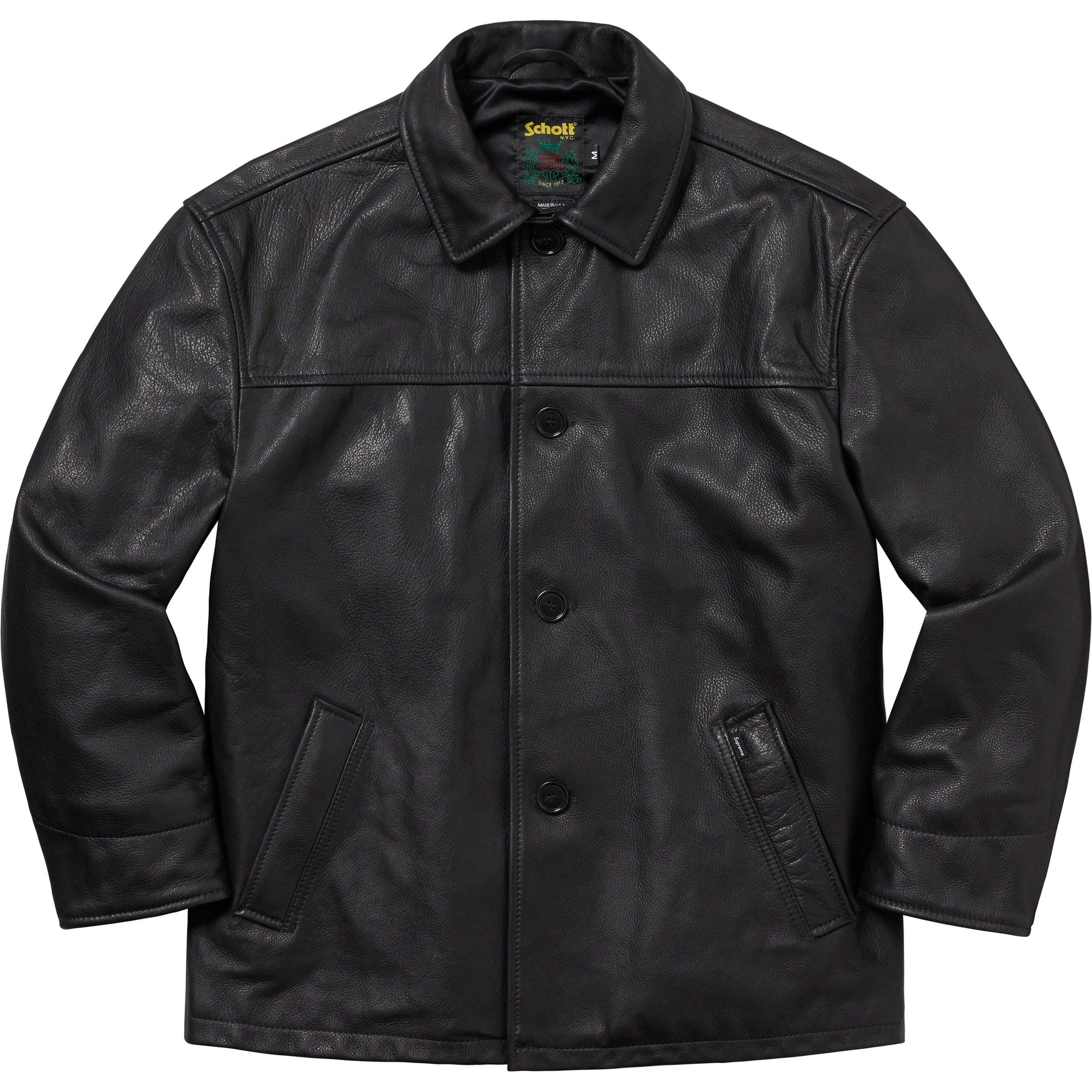 Supreme®/Schott® Leather Car Coat