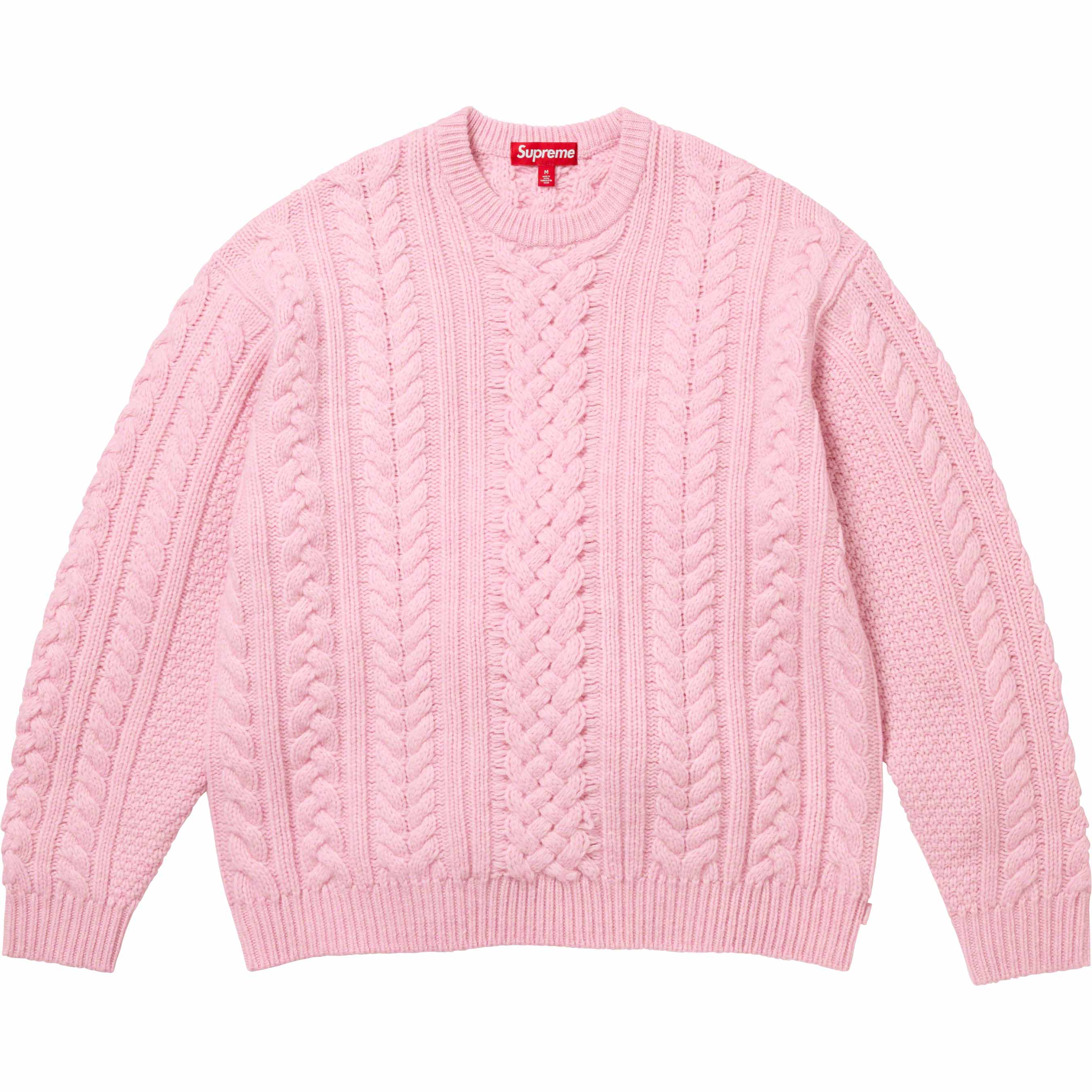 Appliqué Cable Knit Sweater
