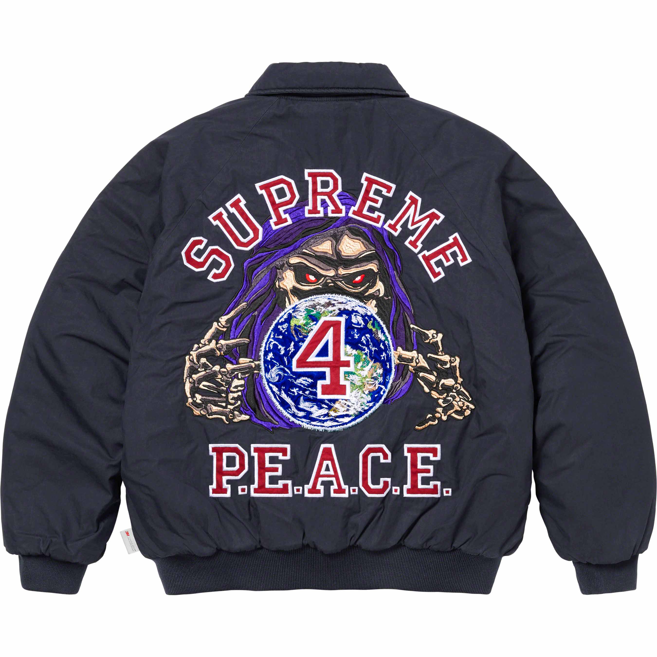 Peace Embroidered Work Jacket