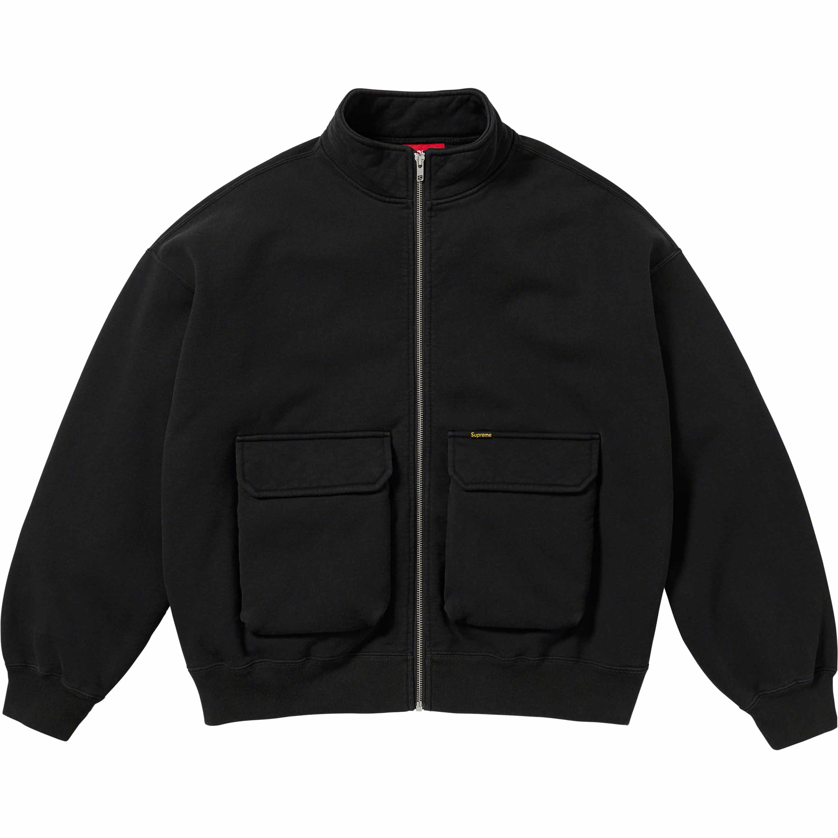 Cargo Pocket Zip Up Sweatshirt