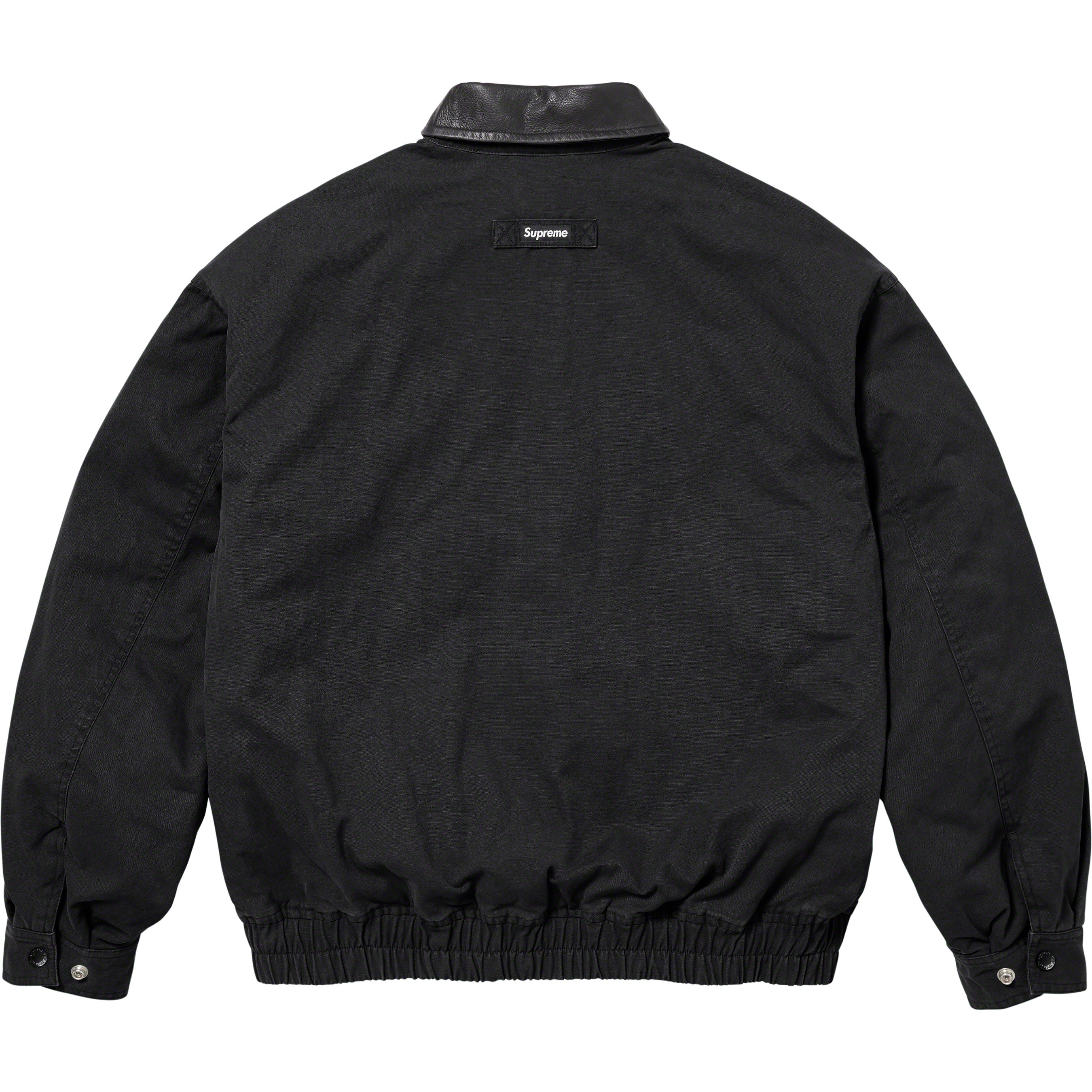 Leather Collar Utility Jacket