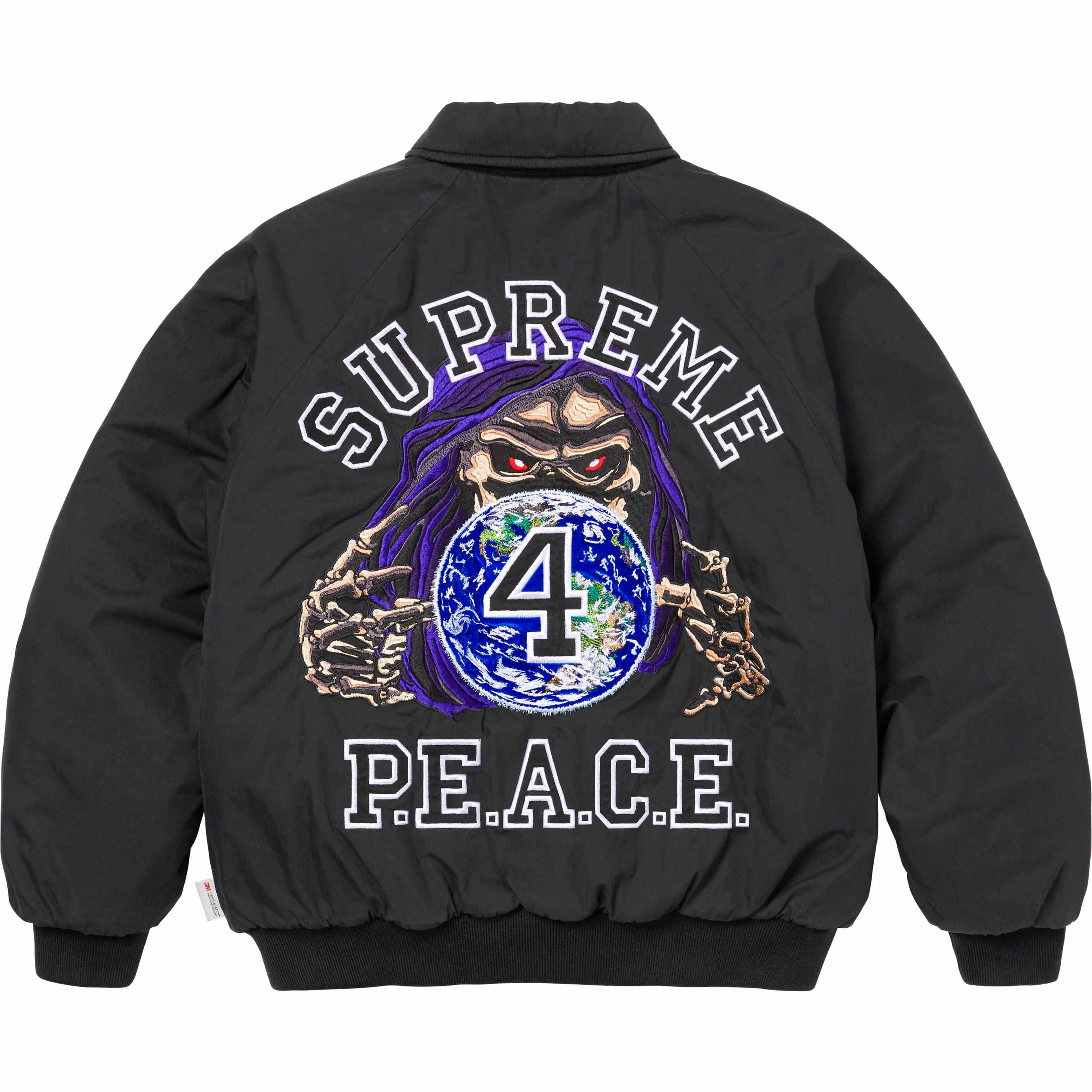 Peace Embroidered Work Jacket