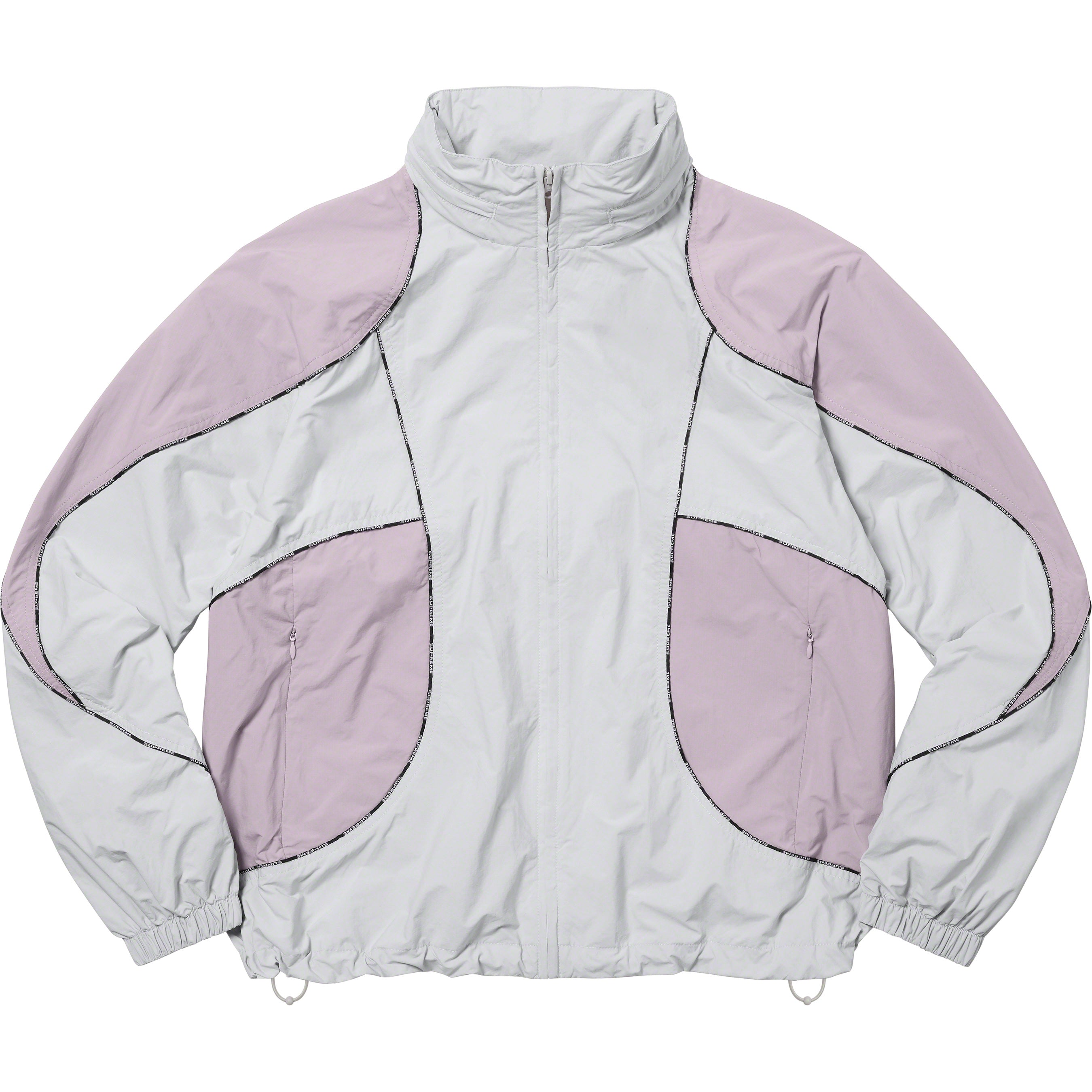Logo Piping Hooded Track Jacket