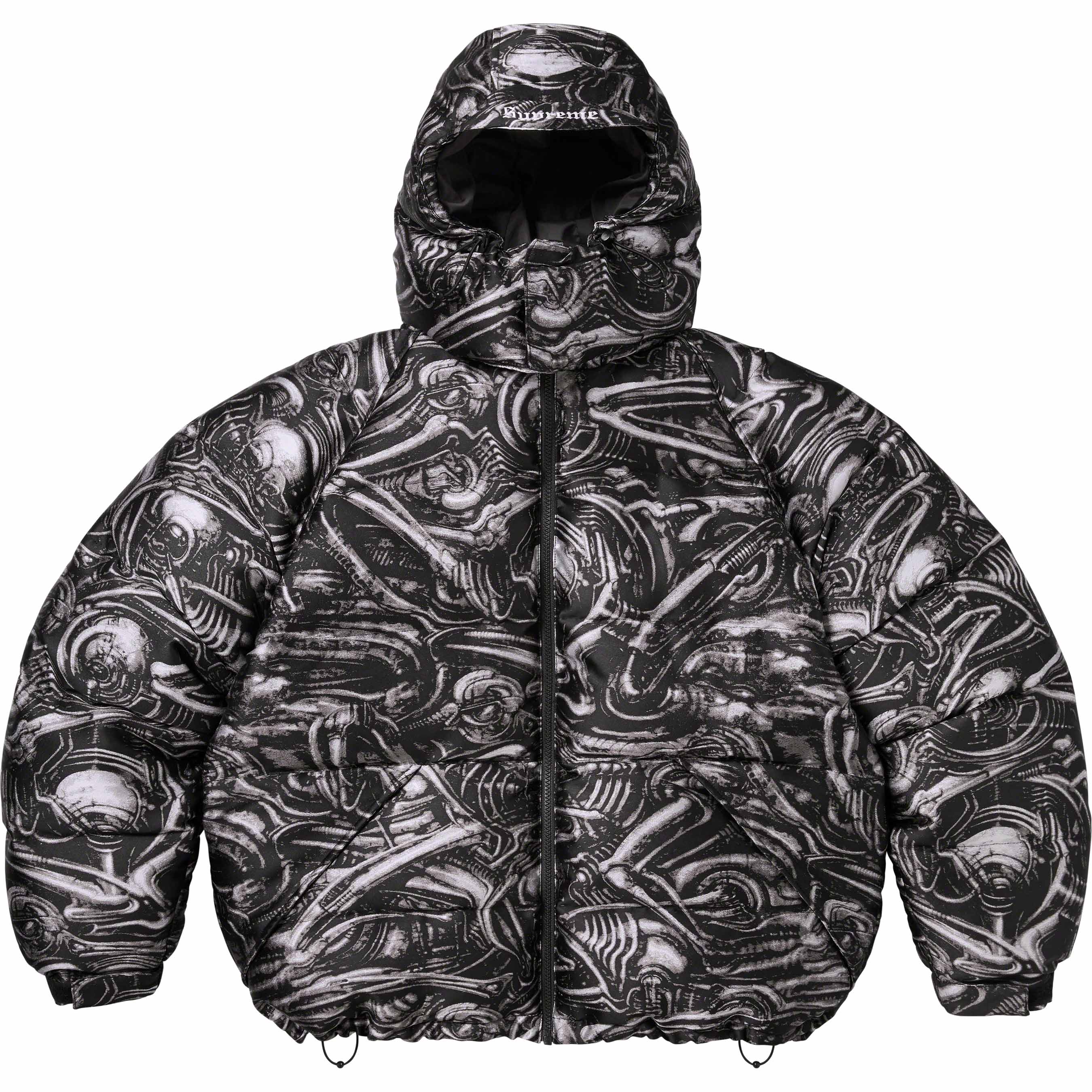 H.R. Giger Jacquard Down Puffer Jacket