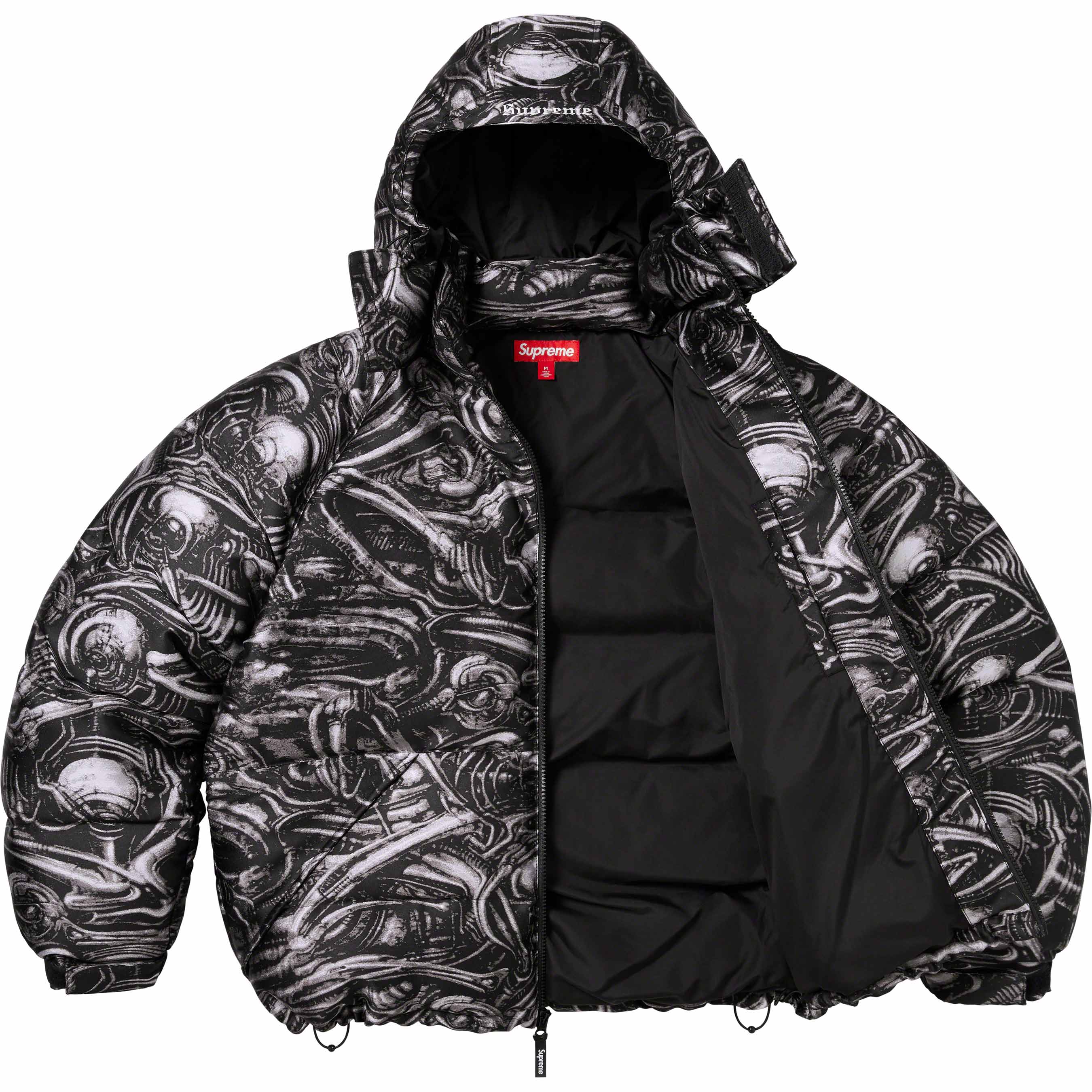 H.R. Giger Jacquard Down Puffer Jacket
