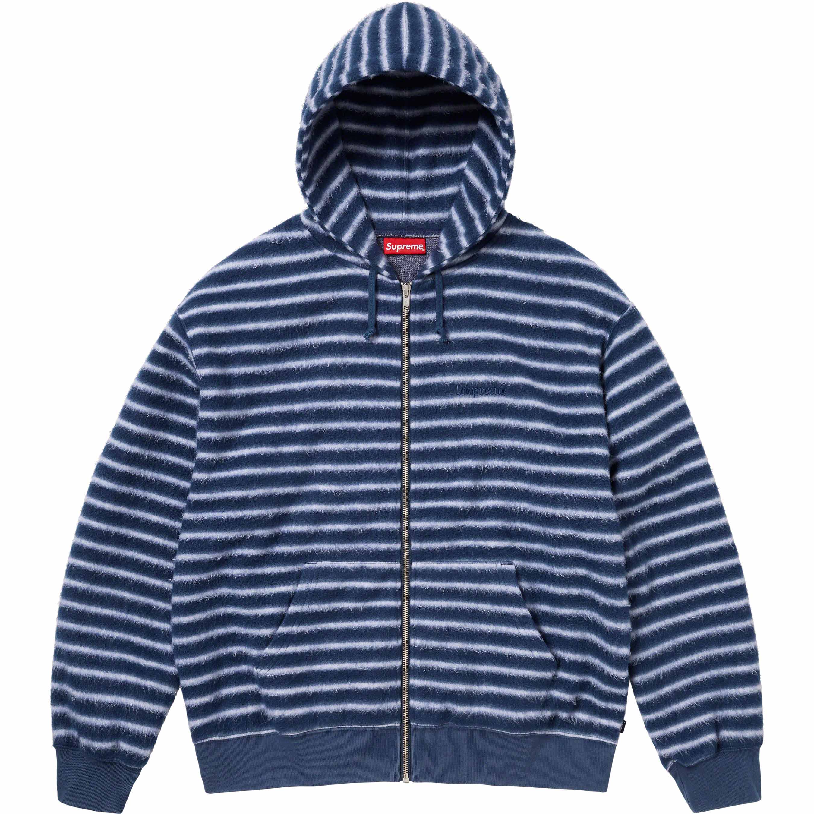 Brushed Zip Up Hooded Sweatshirt
