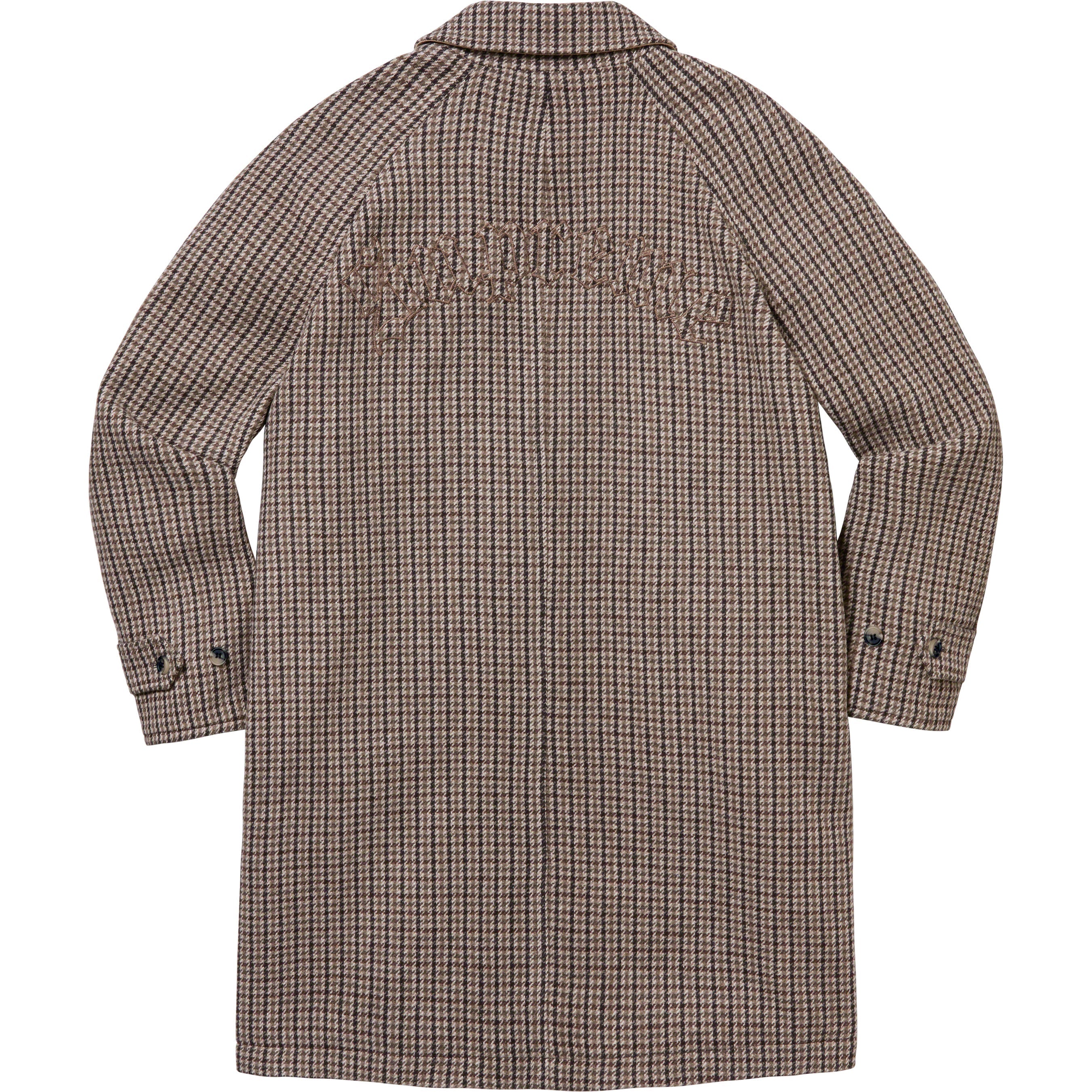 Reversible Houndstooth Overcoat