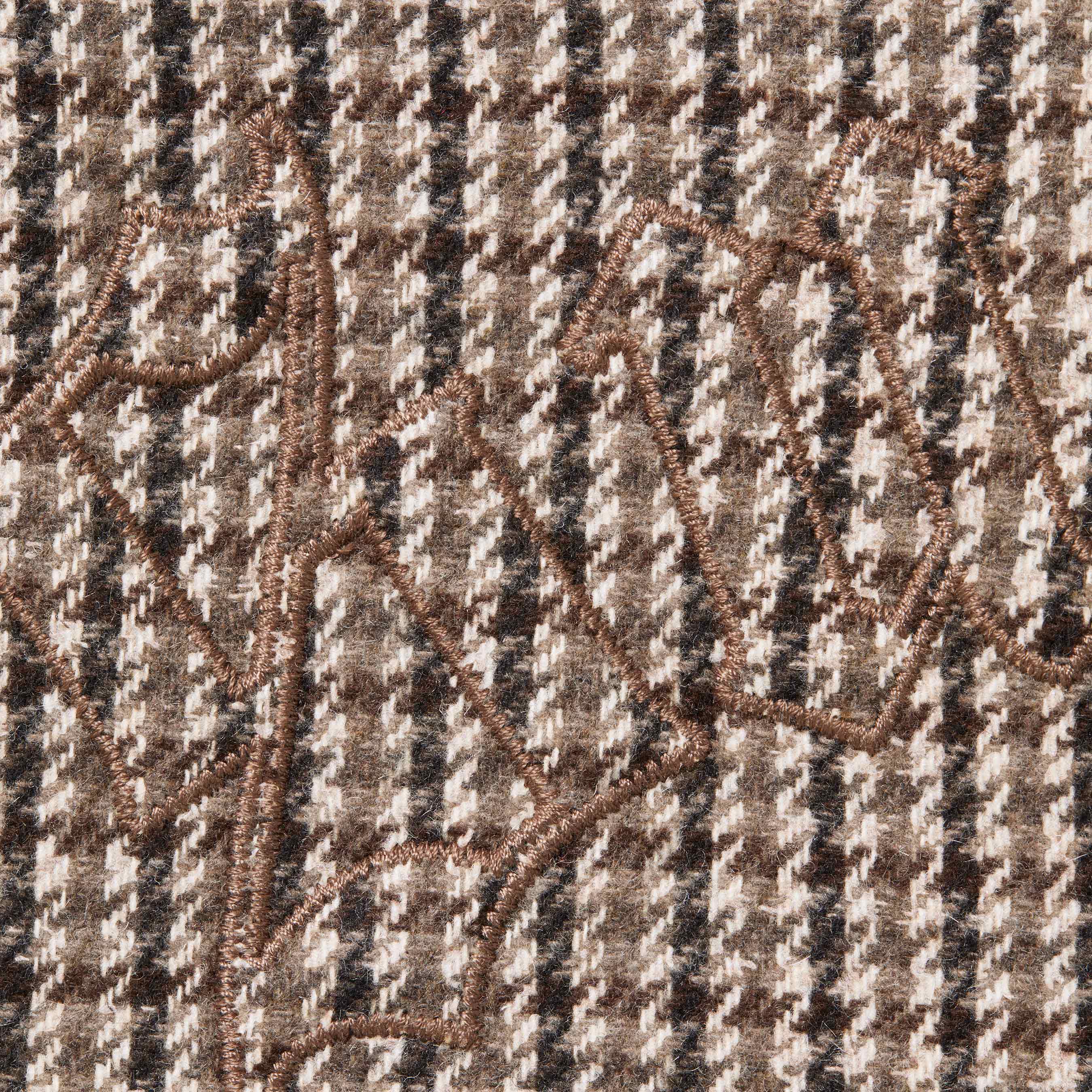 Reversible Houndstooth Overcoat