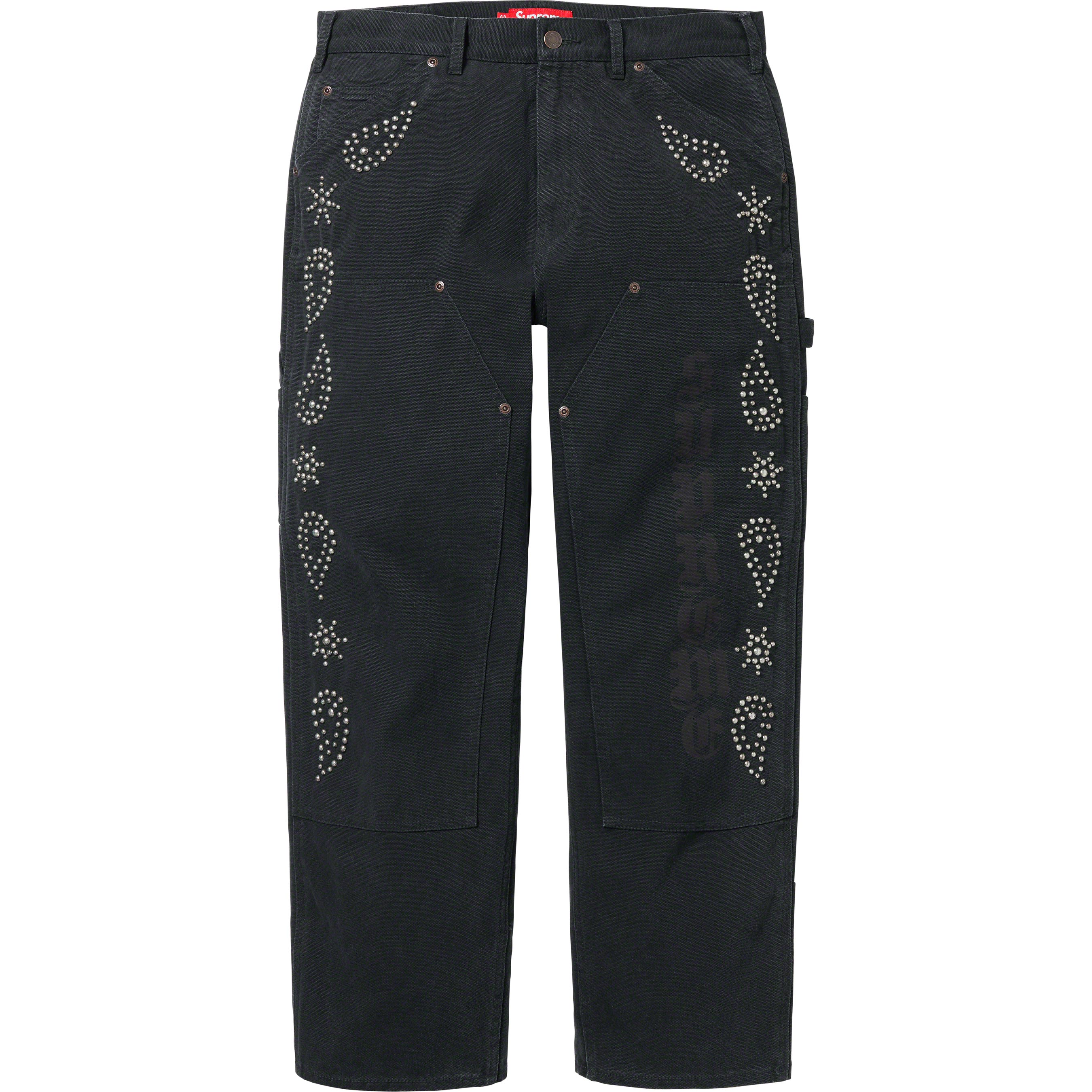 Paisley Studded Double Knee Painter Pant