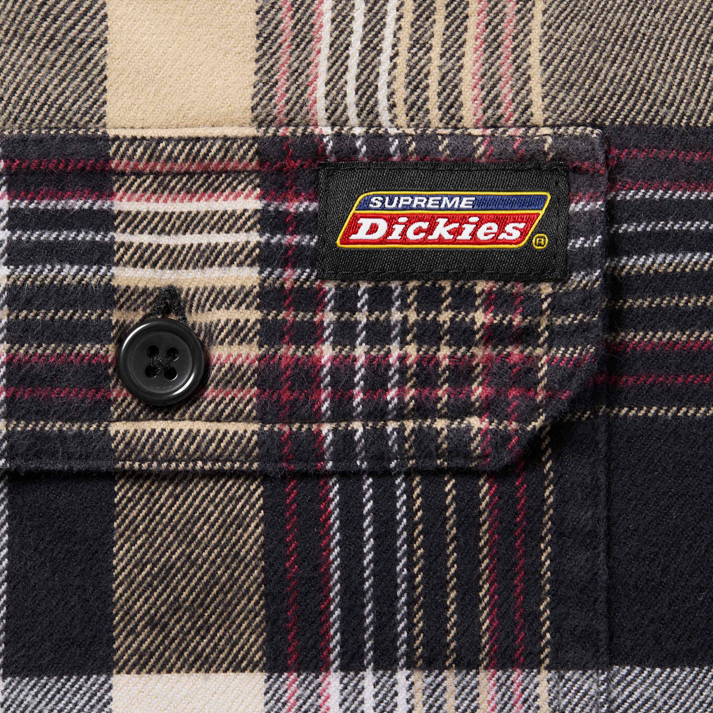 Supreme®/Dickies® Plaid Hooded Zip Up Shirt