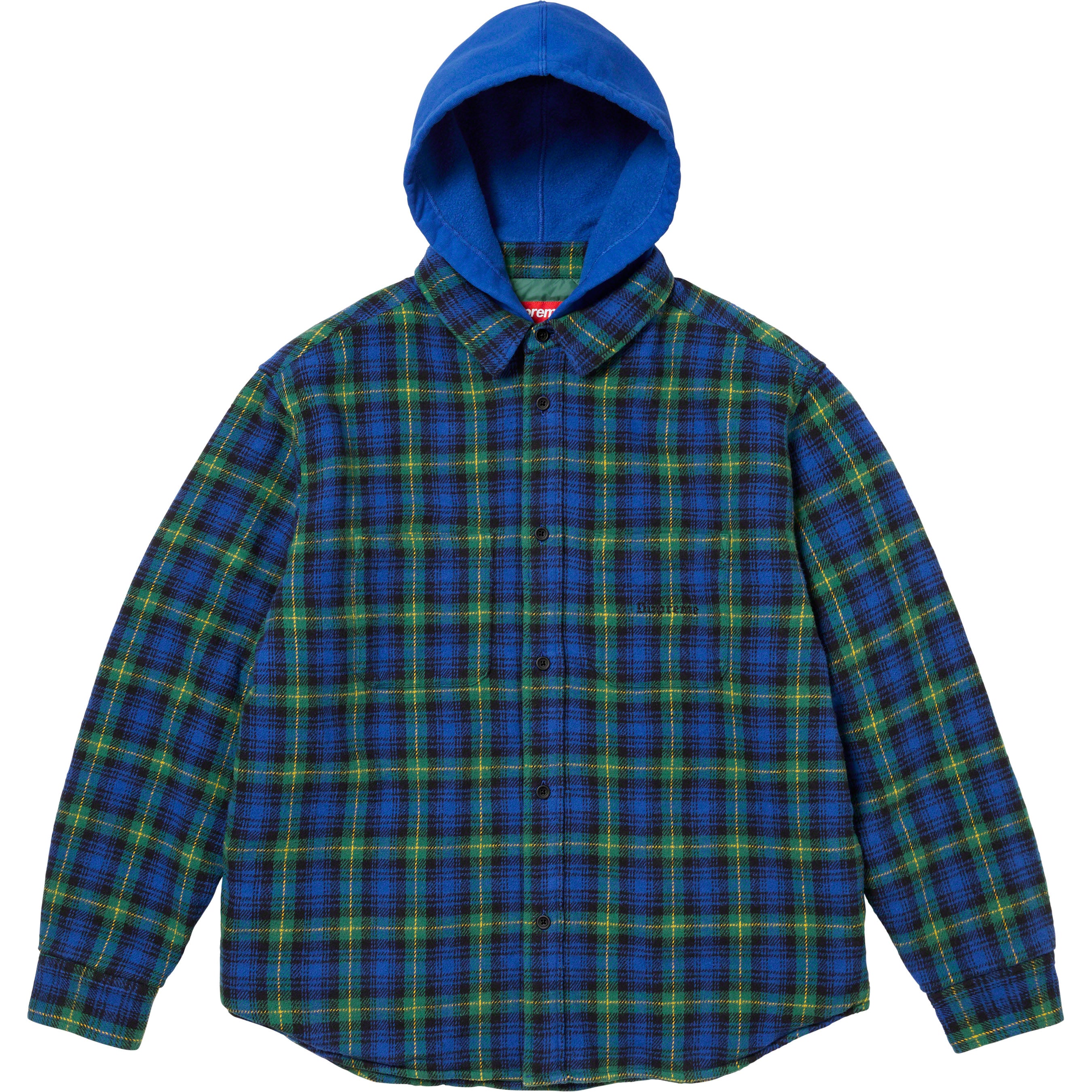 Tartan Flannel Hooded Shirt